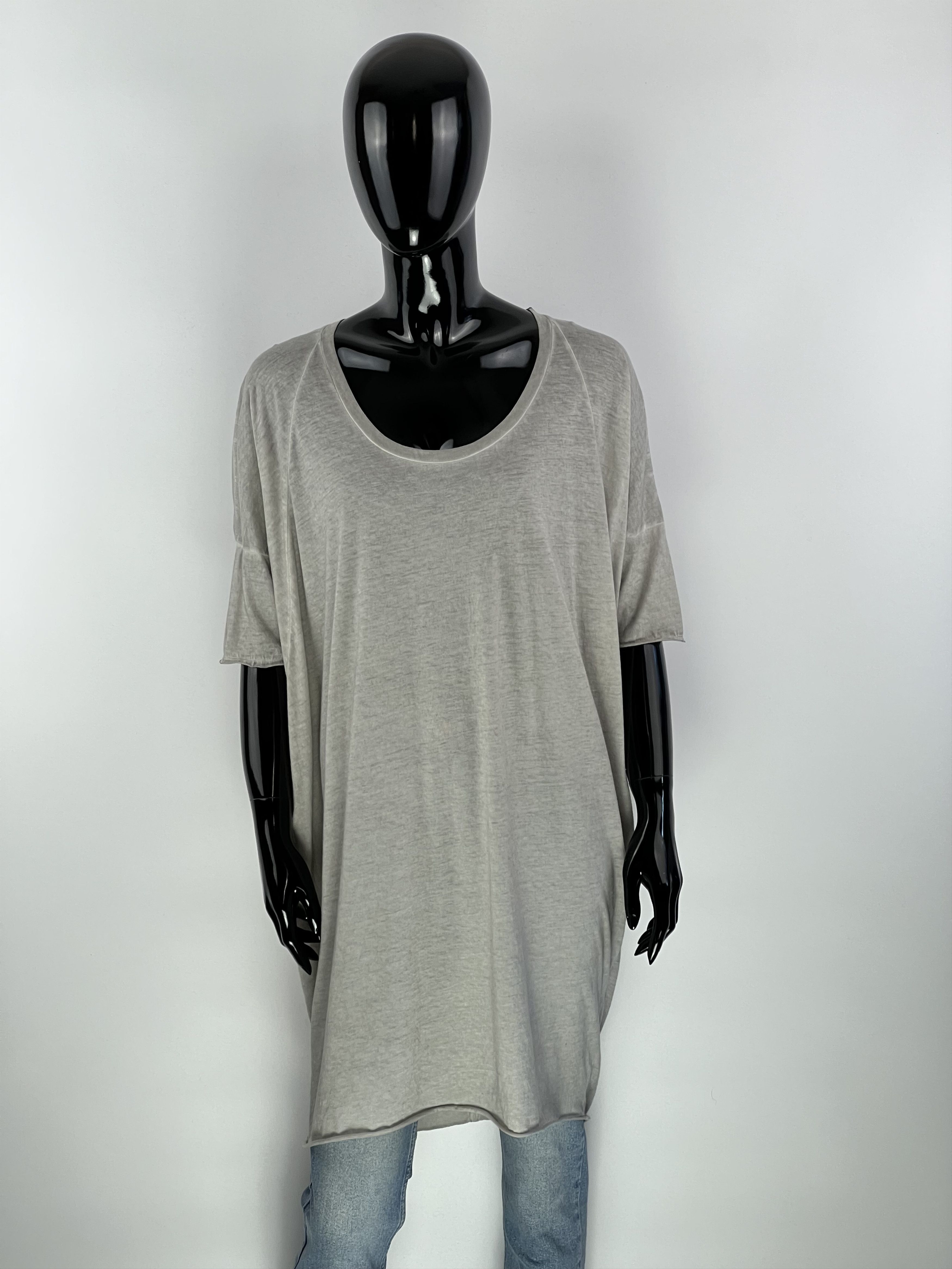 MAJESTIC FILATURES Majestic Filatures Gray Cotton T Shirt Dress Size 1 Size S / US 4 / IT 40 - 1 Thumbnail