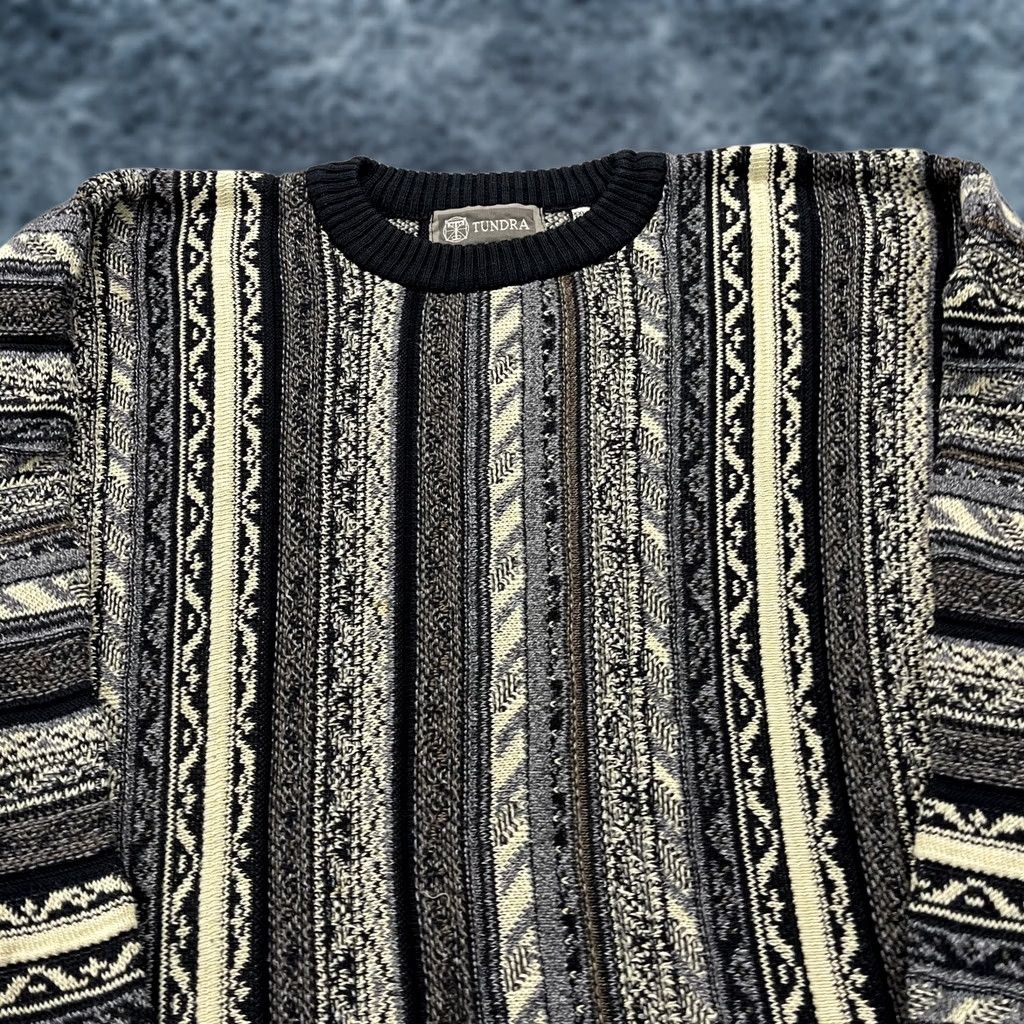 Vintage VINTAGE Tundra Sweater Mens 2XL 2XL Beige Cowogi? (Note: Original title must be used; no external additions) Size US XXL / EU 58 / 5 - 1 Thumbnail