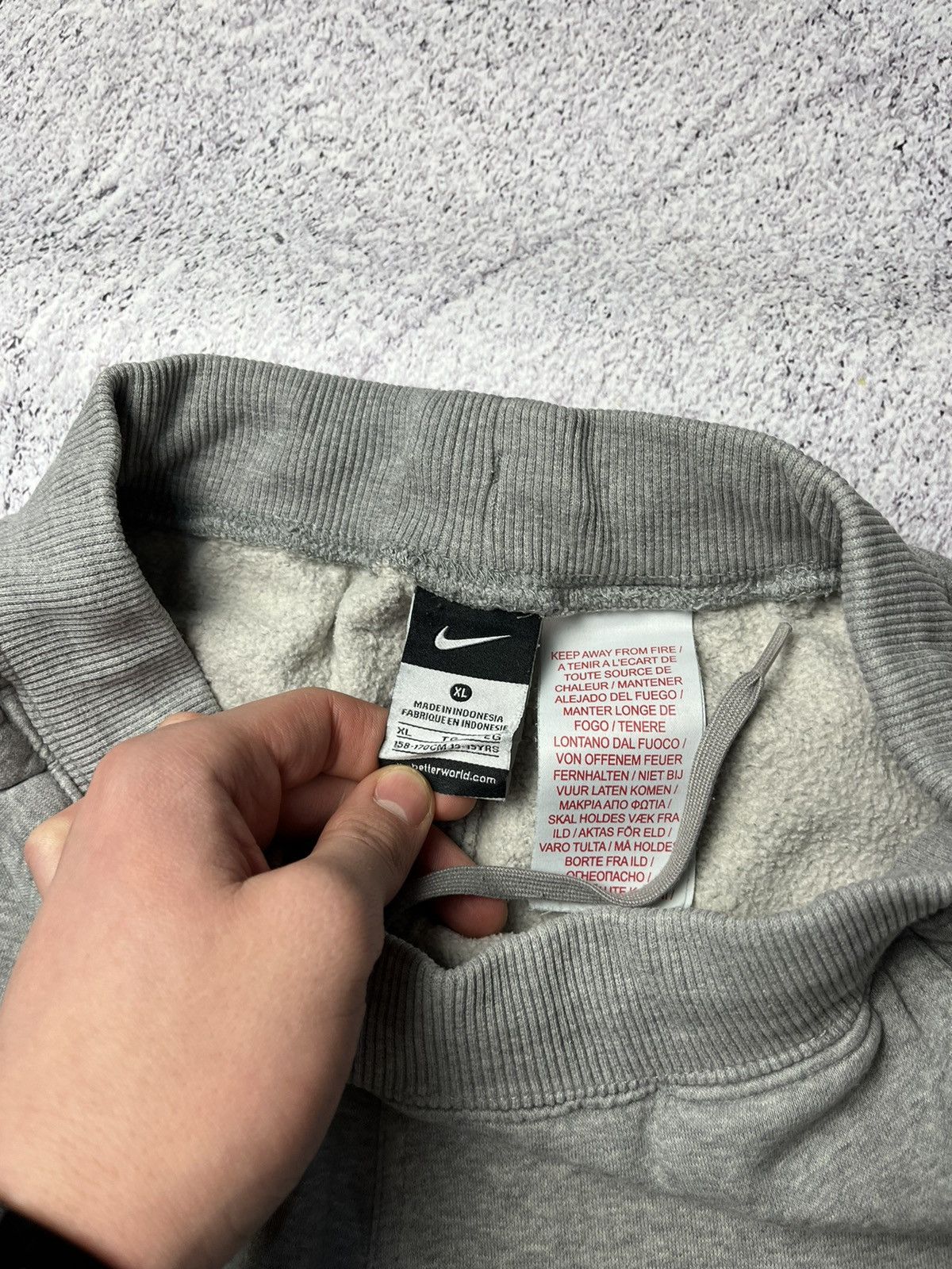 Nike × Vintage Vintage Nike Baggy Track Grey Pants Y2K Size US 32 / EU 48 - 9 Thumbnail