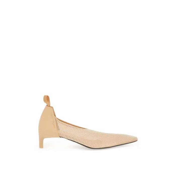 image of Courreges O1S22I1N0424 Driving Crystal Pumps In Beige Shoes, Women's (Size 6)
