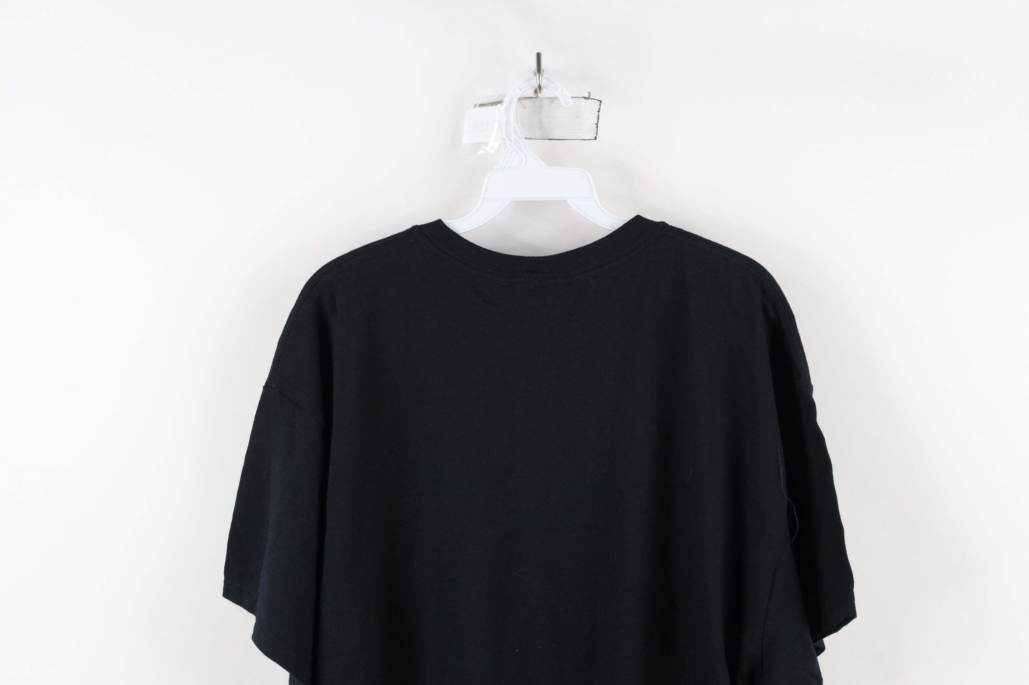 Vintage Vintage 90s Streetwear Heavyweight Cotton T-Shirt Black Size US XL / EU 56 / 4 - 11 Thumbnail