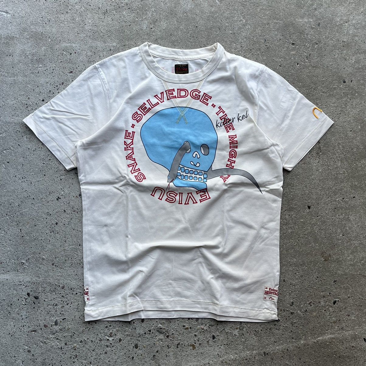 Evisu × Japanese Brand × Vintage Evisu T-Shirt Denim Maniac Snake Selvedge vintag e Size US M / EU 48-50 / 2 - 1 Thumbnail