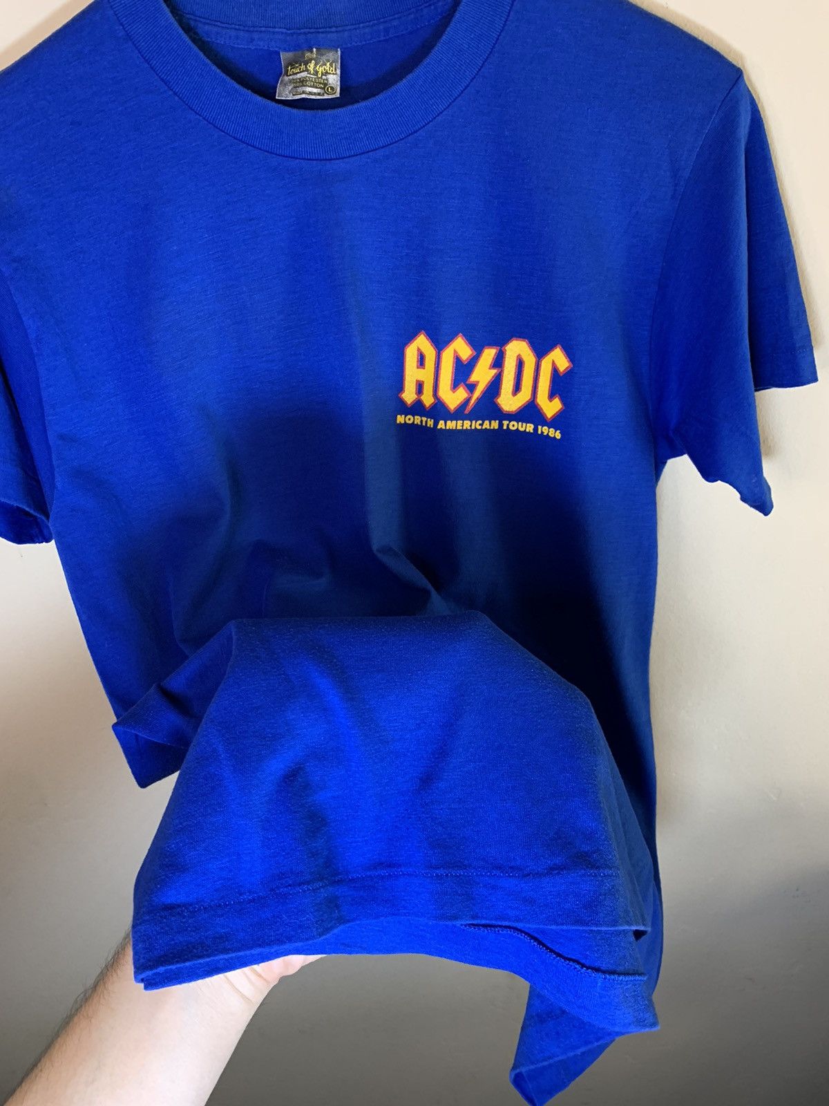 AC/DC × Band Tees × Vintage RARE Vintage 1986 AC/DC Who Made Who Single Stitch T-Shirt Size US L / EU 52-54 / 3 - 6 Thumbnail