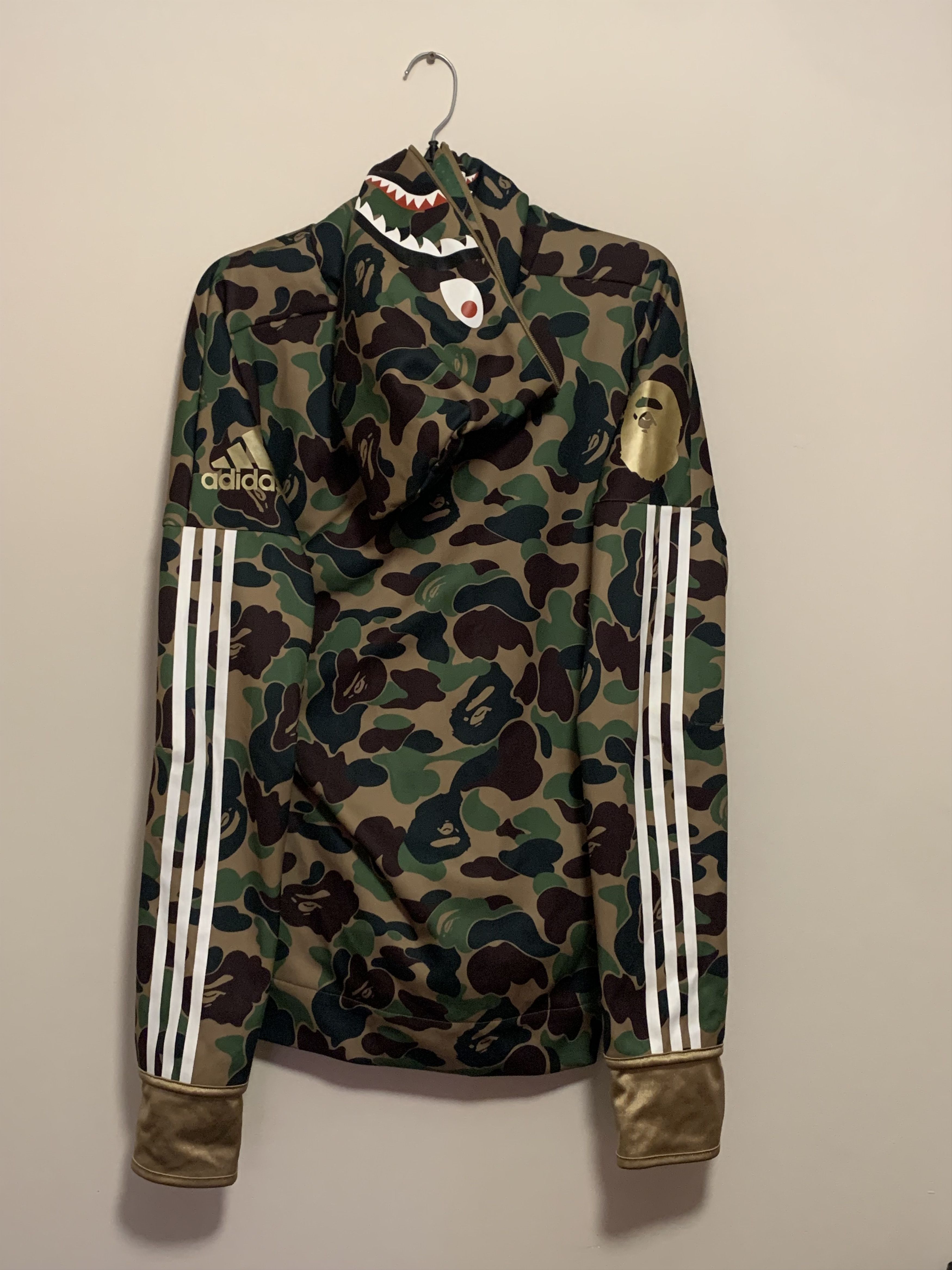 Bape Bape x Adidas Shark Hoodie Size US L / EU 52-54 / 3 - 8 Thumbnail