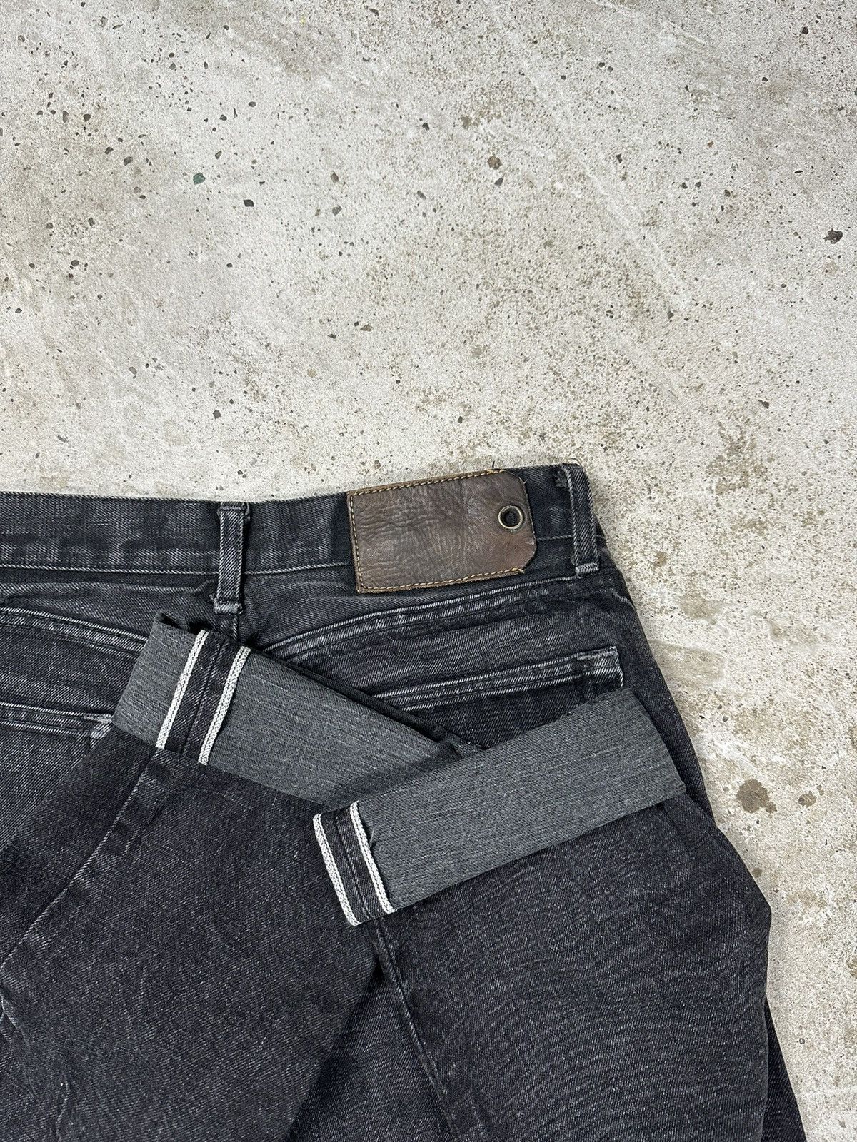 Schaeffers Garment Hotel Schaeffer’s Garment Hotel Black Washed Selvedge Denim Pants Size US 30 / EU 46 - 1 Thumbnail