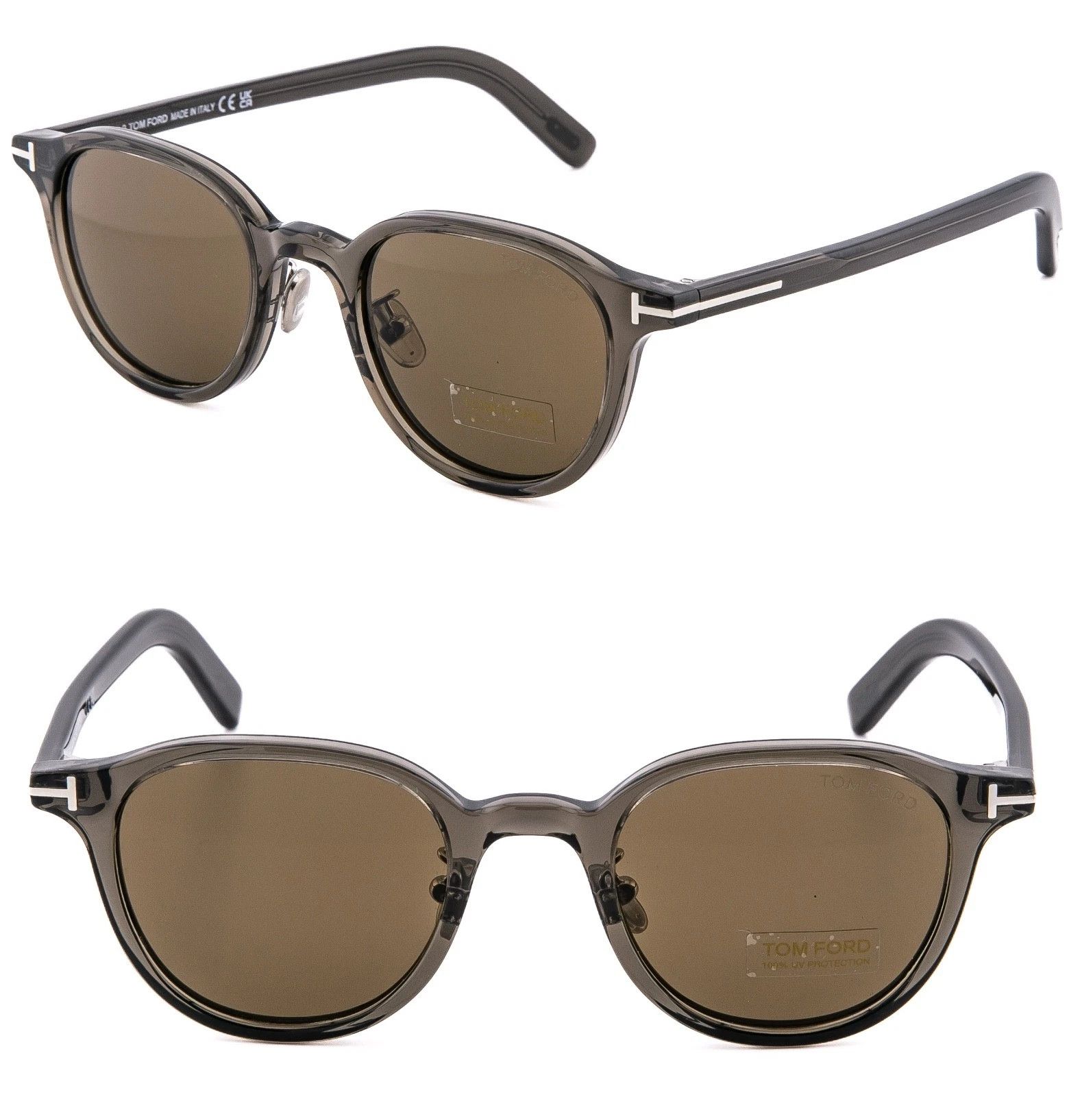 Tom Ford TOM FORD FT0977D 20J Gray Classic Oval Sunglass 977 TF0977 Size ONE SIZE - 1 Thumbnail