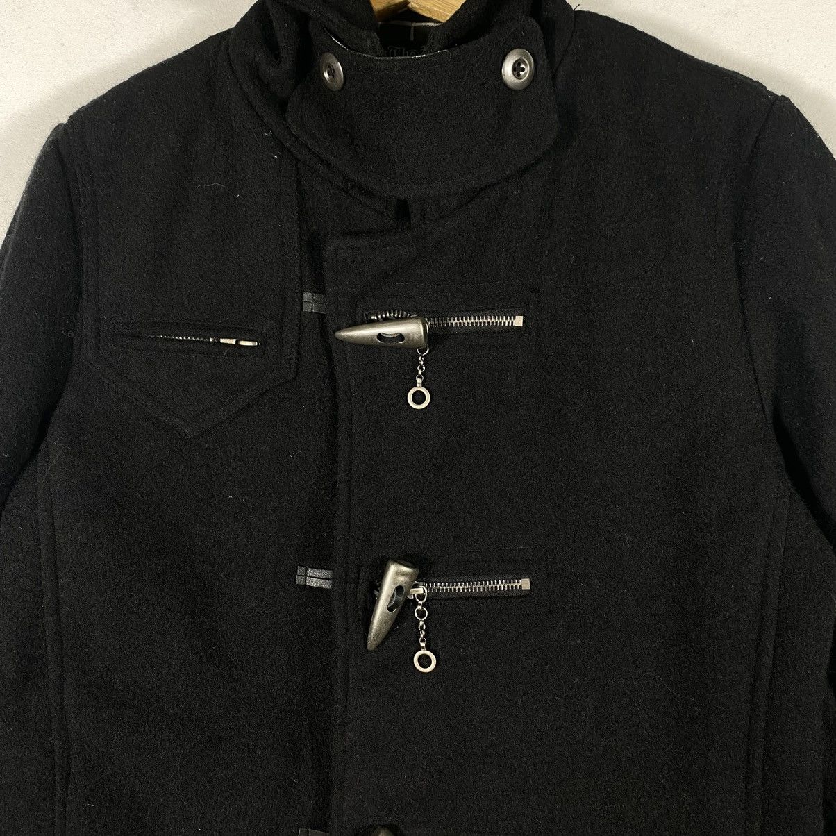 In The Attic Vintage In The Attic Button Wool Hoodie Jacket Size US L / EU 52-54 / 3 - 8 Thumbnail