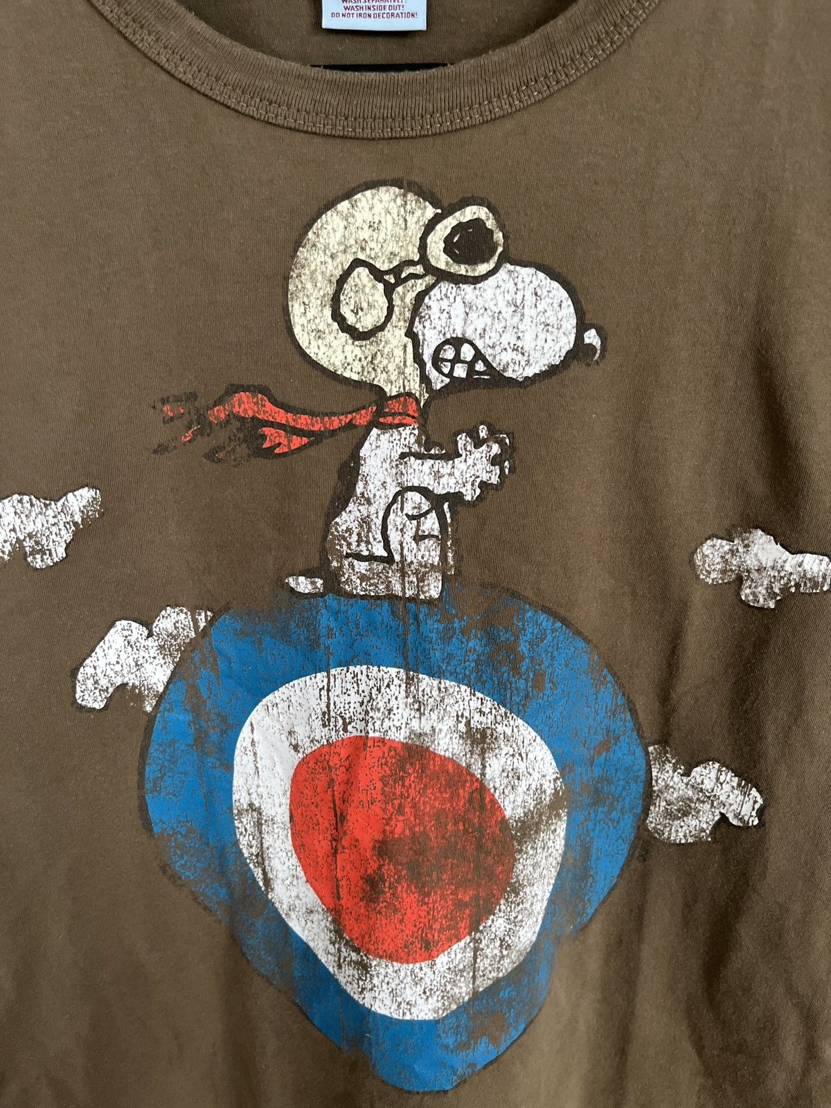 Peanuts Snoopy Flying Ace Olive Target T-shirt Size US M / EU 48-50 / 2 - 3 Thumbnail
