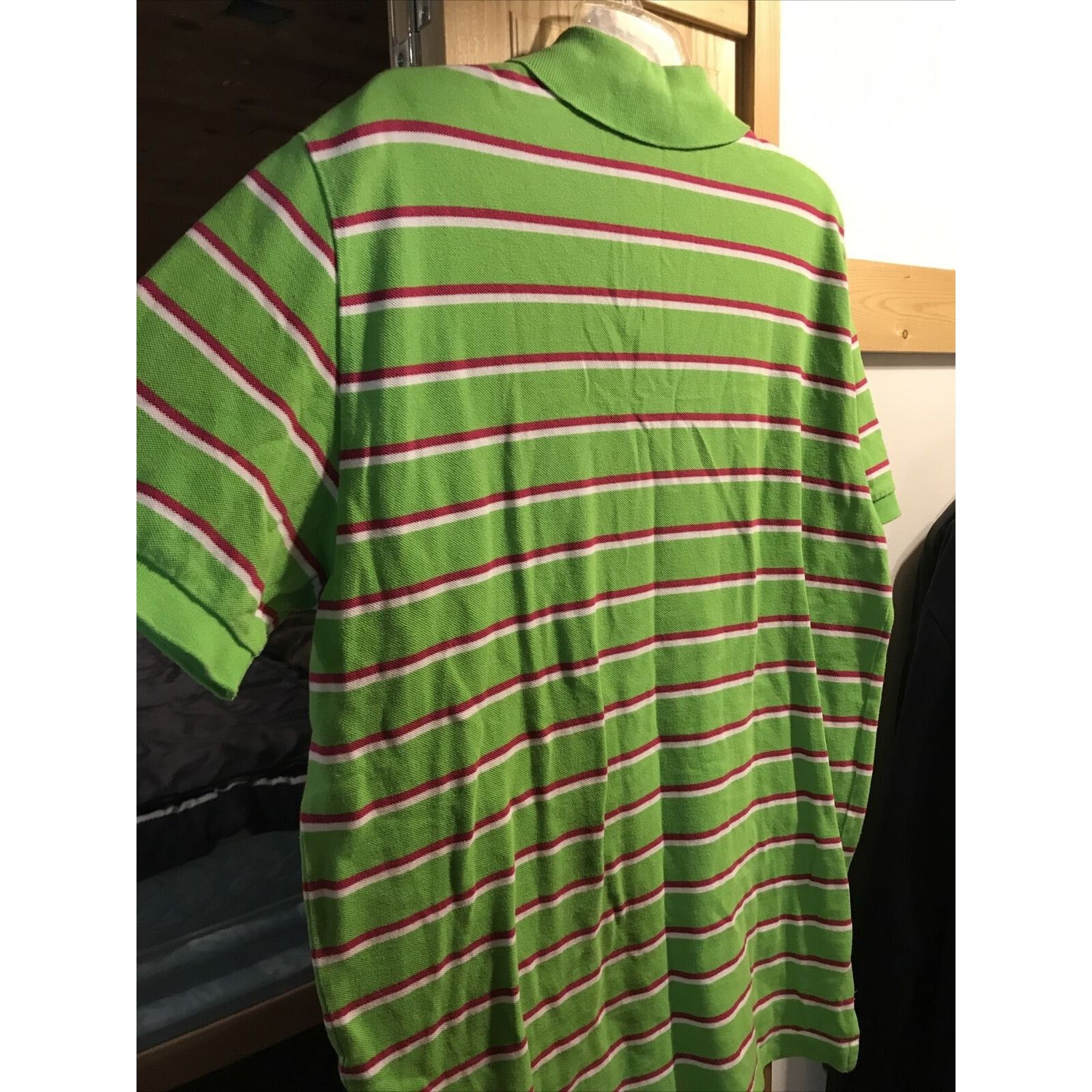 Polo Ralph Lauren Ralph Lauren Polo Men L Green SS 1/4 Button Cotton Shirt Size US L / EU 52-54 / 3 - 12 Thumbnail