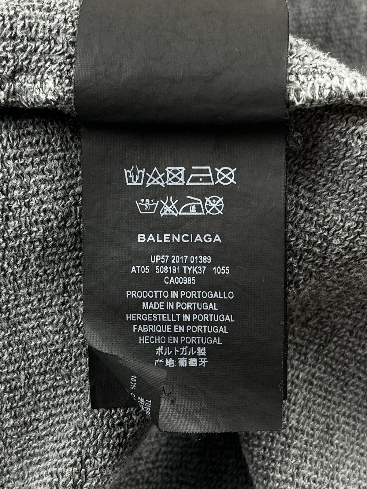 Balenciaga AW17 Balenciaga Paris Tourist Souvenir Hoodie Grey Size US L / EU 52-54 / 3 - 10 Thumbnail