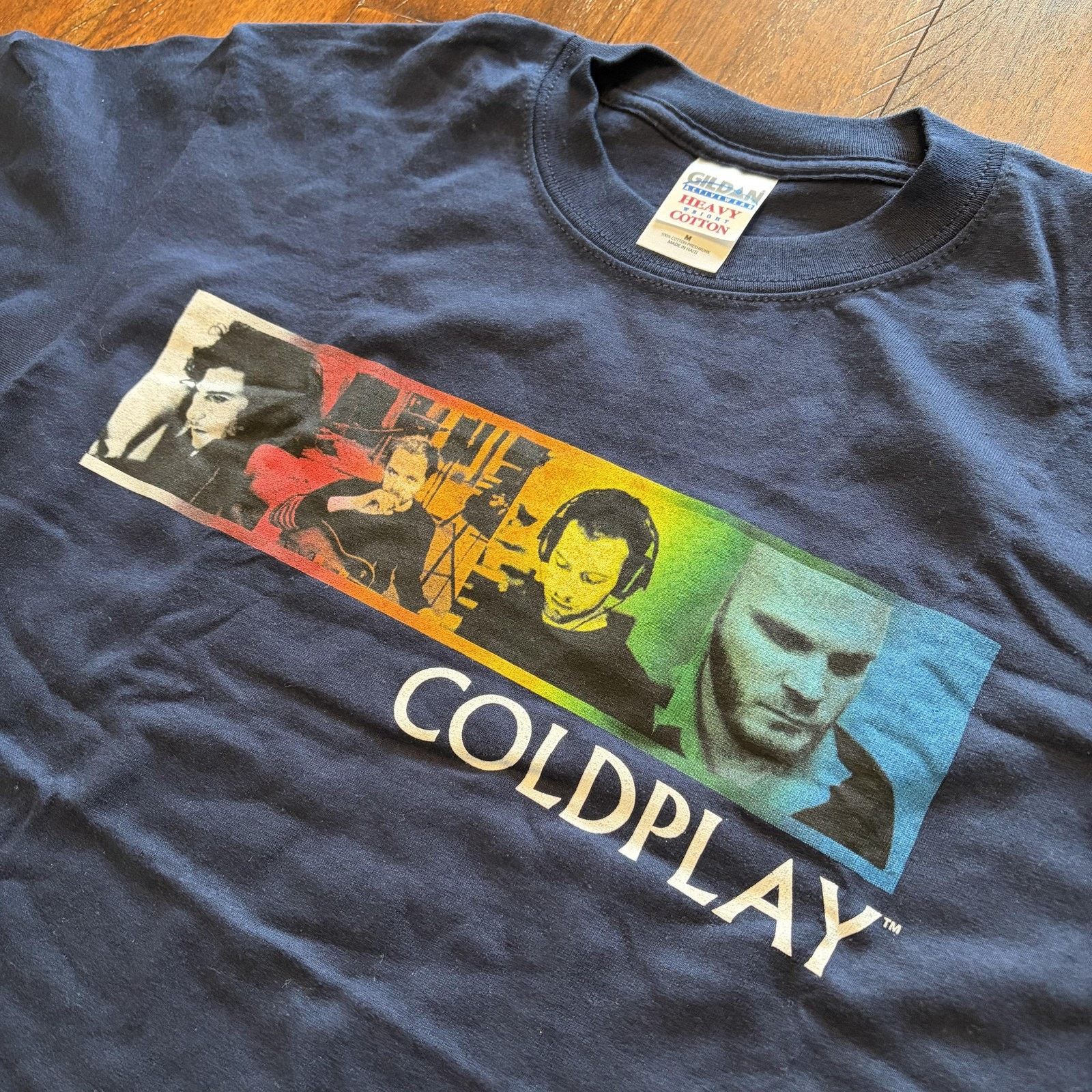 Gildan Vtg Coldplay Twisted Logic Tour Shirt Mens Medium Blue 2006 Size US M / EU 48-50 / 2 - 4 Thumbnail