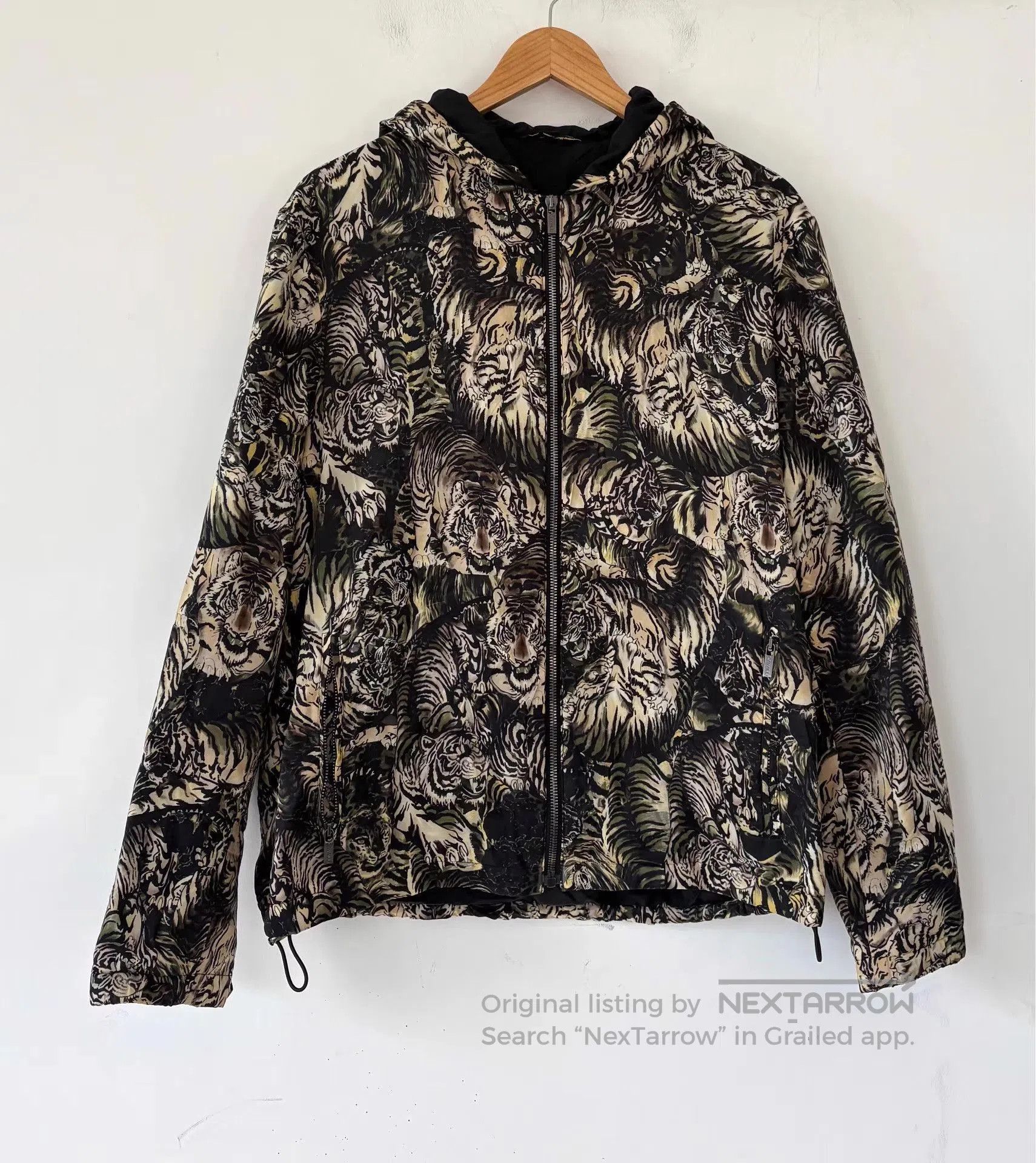 Roberto Cavalli Multi Print Hooded Light Jacket. Size US M / EU 48-50 / 2 - 1 Thumbnail