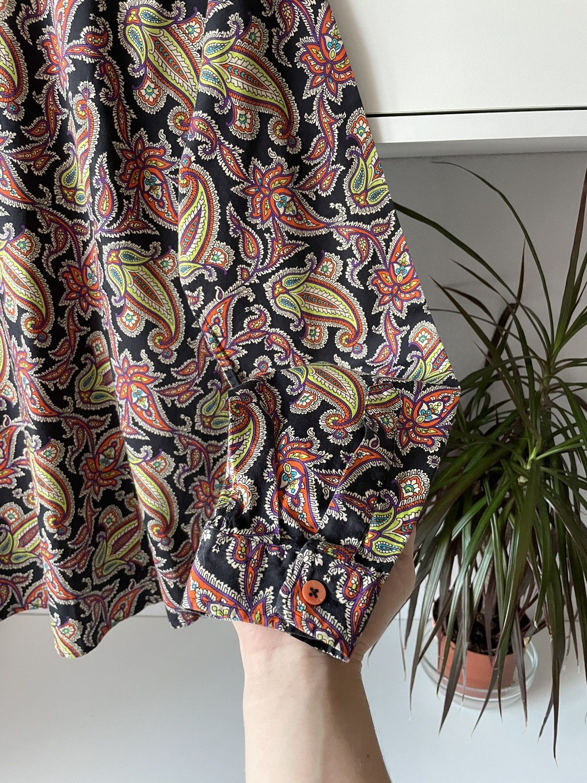 Etro Etro Vintage Over Printed Shirt Button Up Floral Size XL / US 12-14 / IT 48-50 - 11 Thumbnail