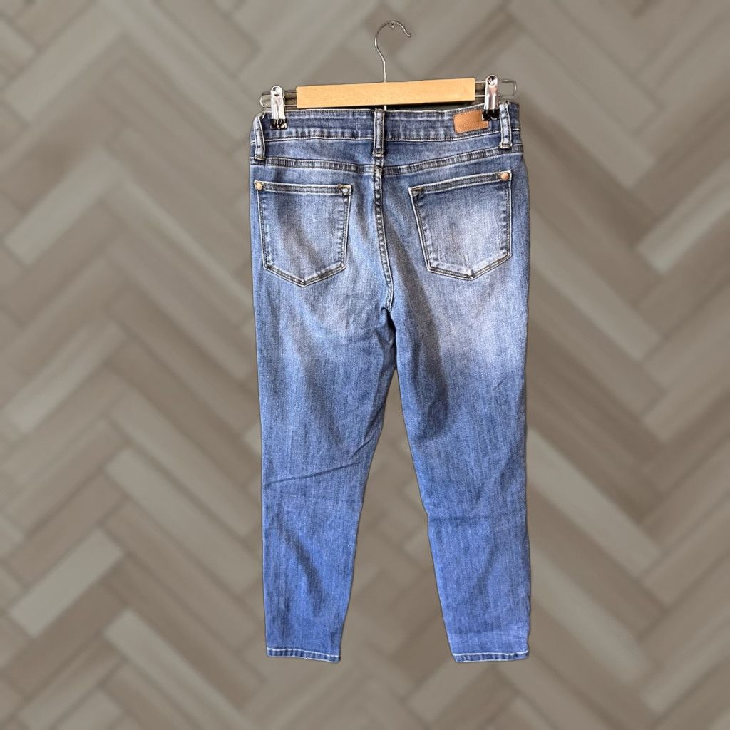 Denime Judy Blue Womens Jeans Blue Relaxed Fit Tapered Straight Leg Denim Size 29 Size 29" - 1 Thumbnail
