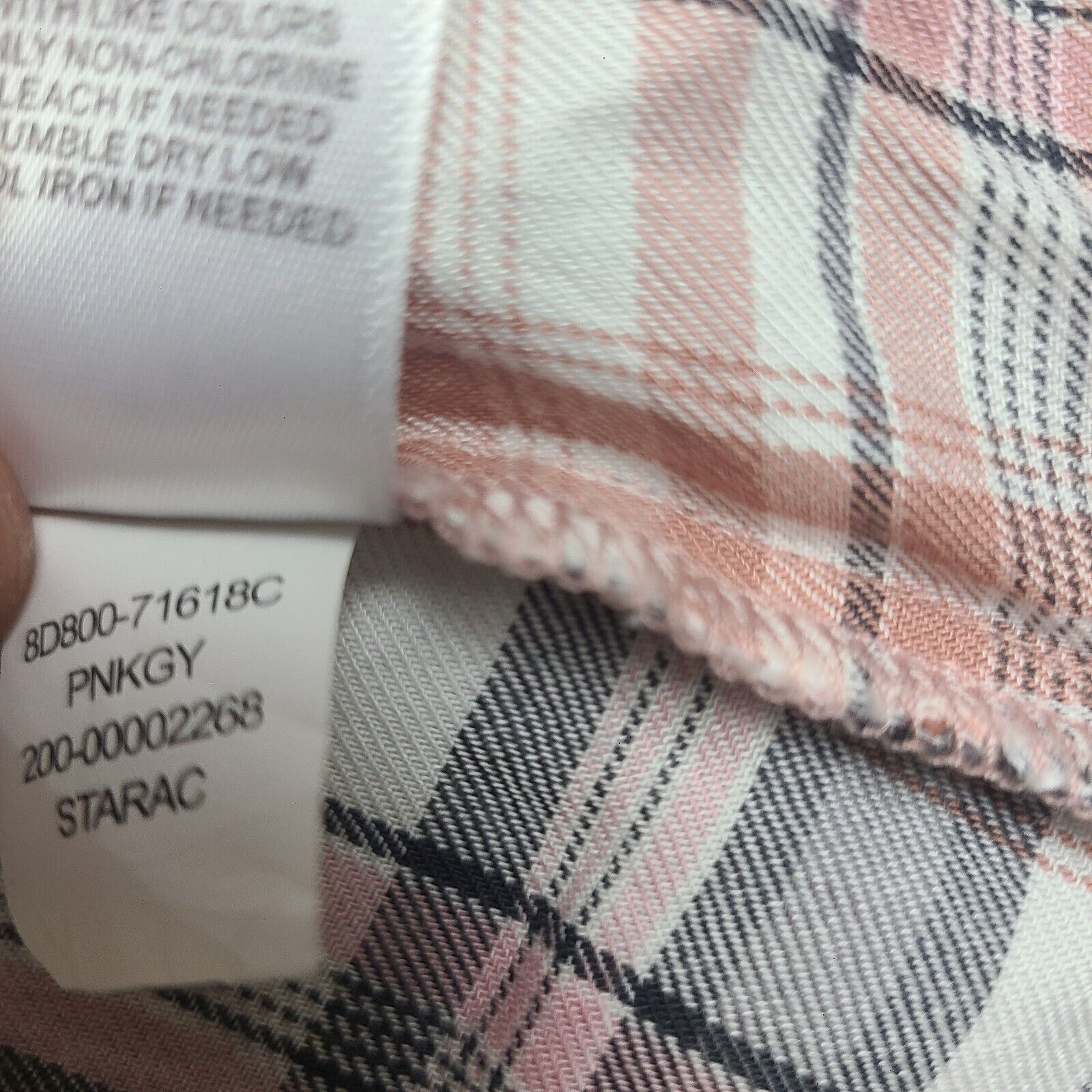 Vintage One World Womens Cardigan Medium Plaid Lace Back Open Drape Size M / US 6-8 / IT 42-44 - 4 Thumbnail