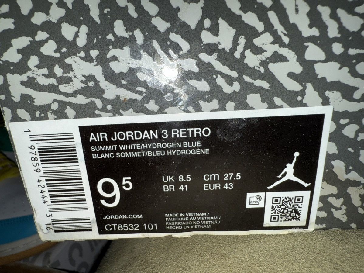 Jordan Brand Nike Air Jordan 3 “Lucky Shorts” minimal use, OG Box, clean! Size US 9.5 / EU 42-43 - 3 Thumbnail