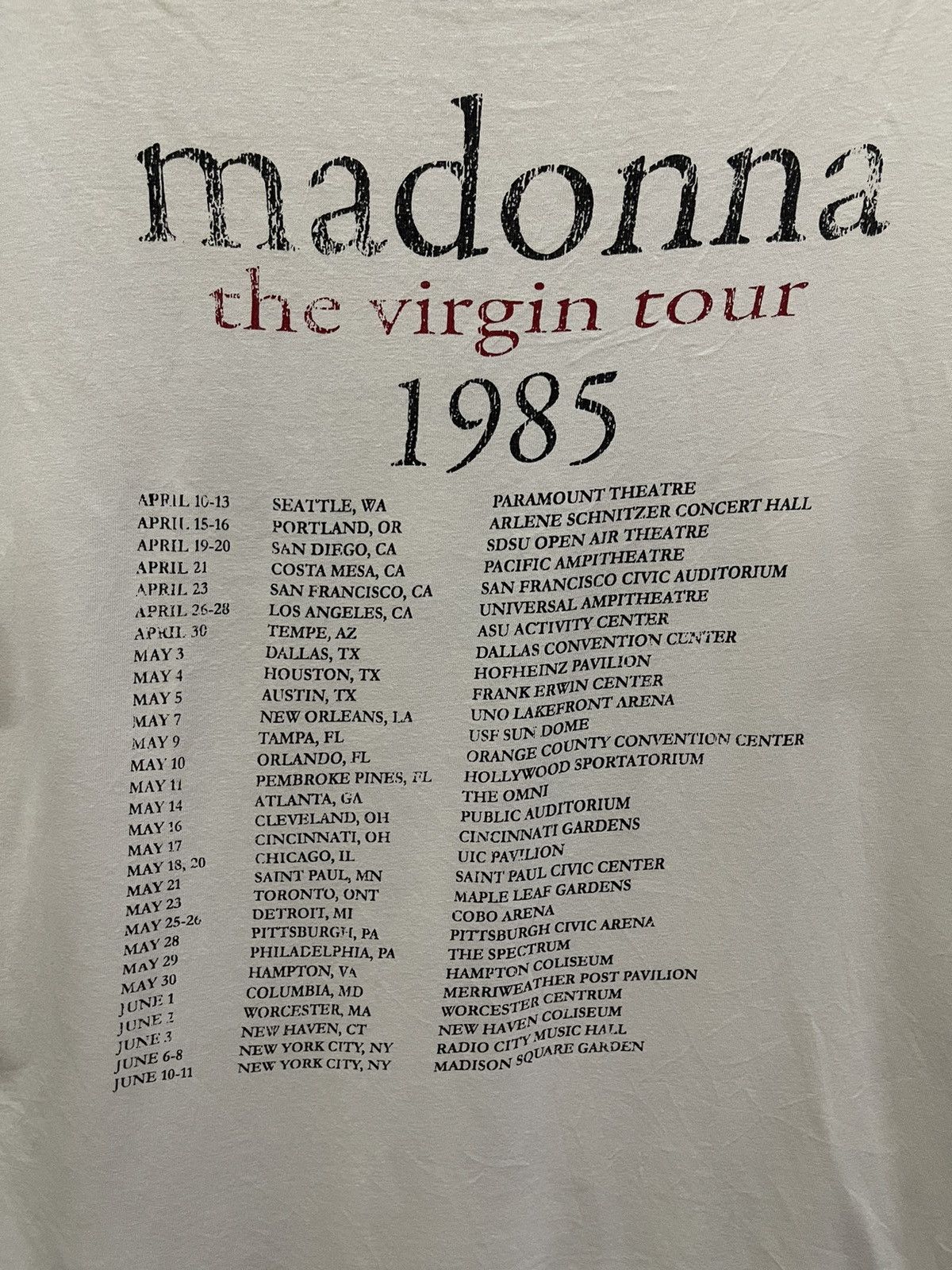 Band Tees Madonna Tour Like A Virgin🔥🔥🔥 Size US M / EU 48-50 / 2 - 8 Thumbnail