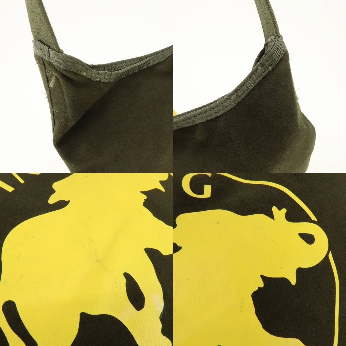 Huntington Hunting World Logo Canvas Crossbody Bag Green Size ONE SIZE - 6 Thumbnail