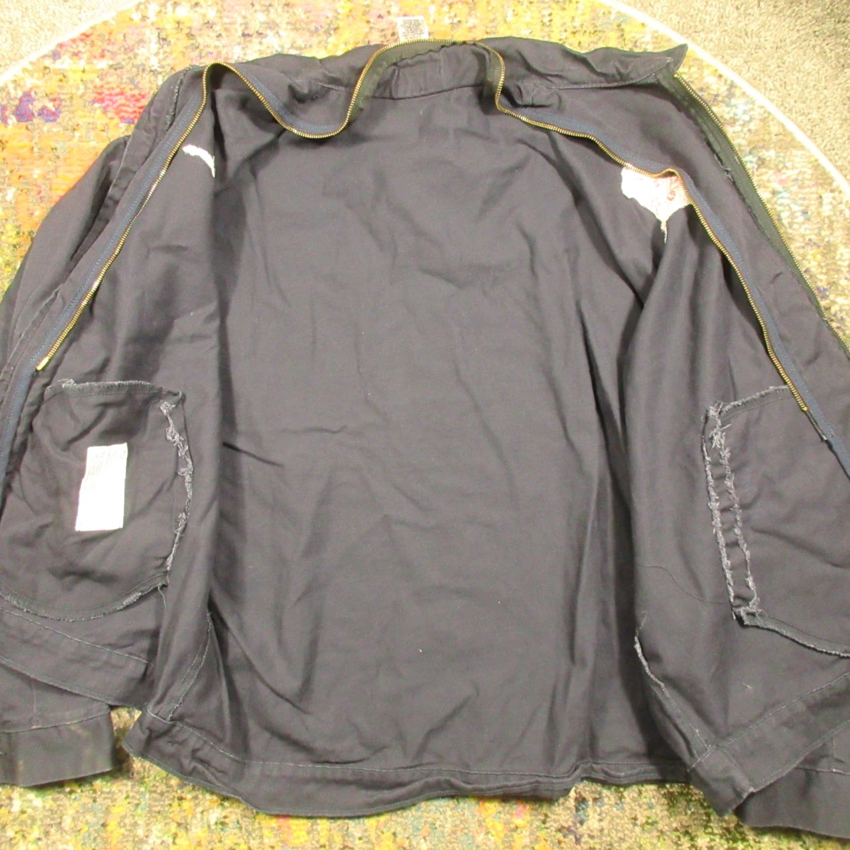 Vintage Bulwark FR Jacket Mens XL Blue Flame Resistant 10.6 ATPV Embroidered Jacket Size US XL / EU 56 / 4 - 7 Thumbnail
