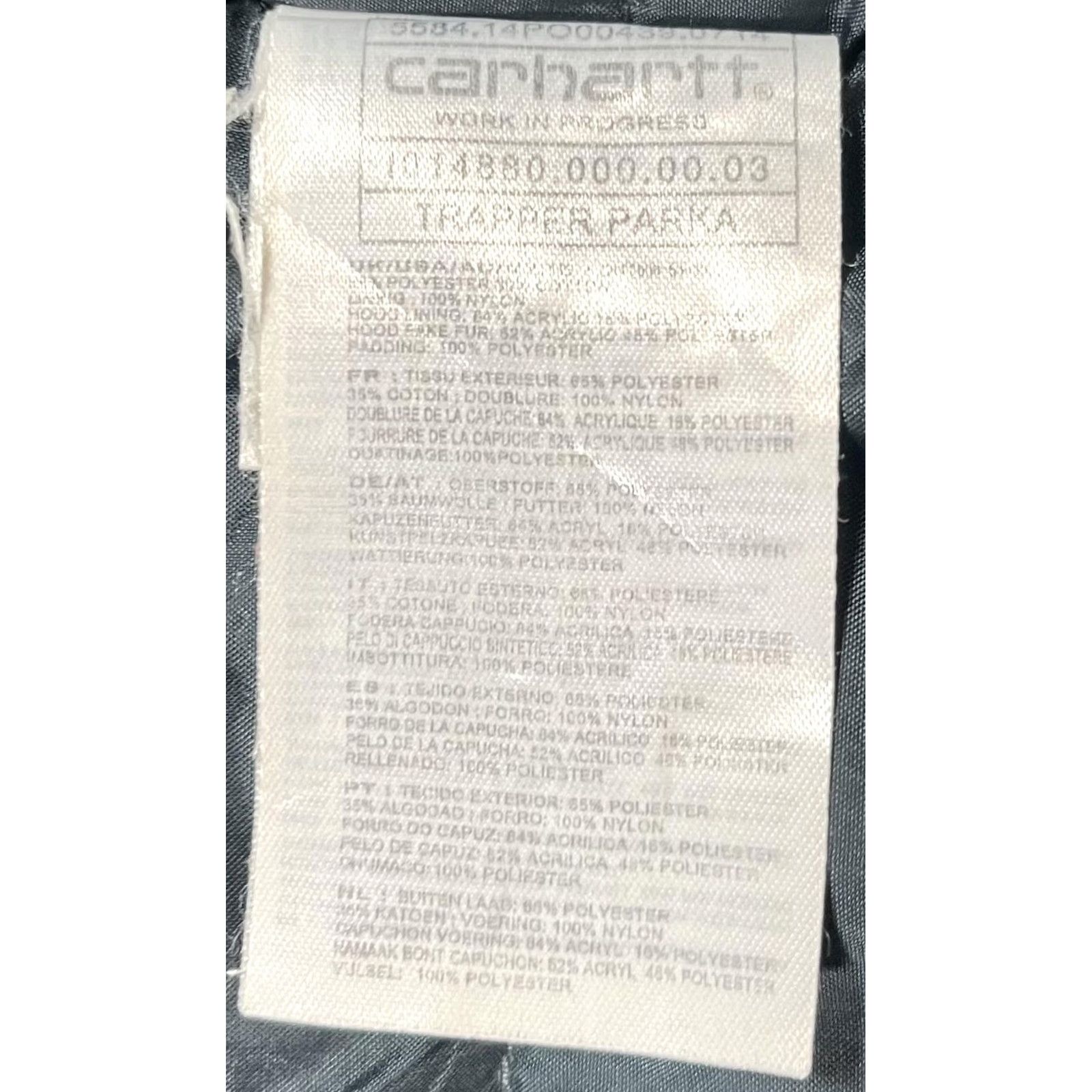 Carhartt Carhartt Coat Mens XL Gray Canvas Hooded Insulated Trapper Parka Workwear Size US XL / EU 56 / 4 - 6 Thumbnail