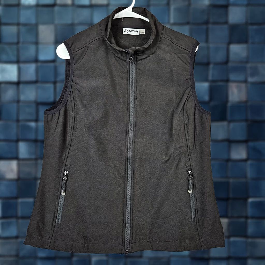 Vintage 33000 Ft Black Full Zip Fleece Lined Outdoor Vest Women’s L Size L Black Full Zip Fleece Lined Outdoor Vest Women’s L Regular Shirt Jacket Vest Size L / US 10 / IT 46 - 1 Thumbnail
