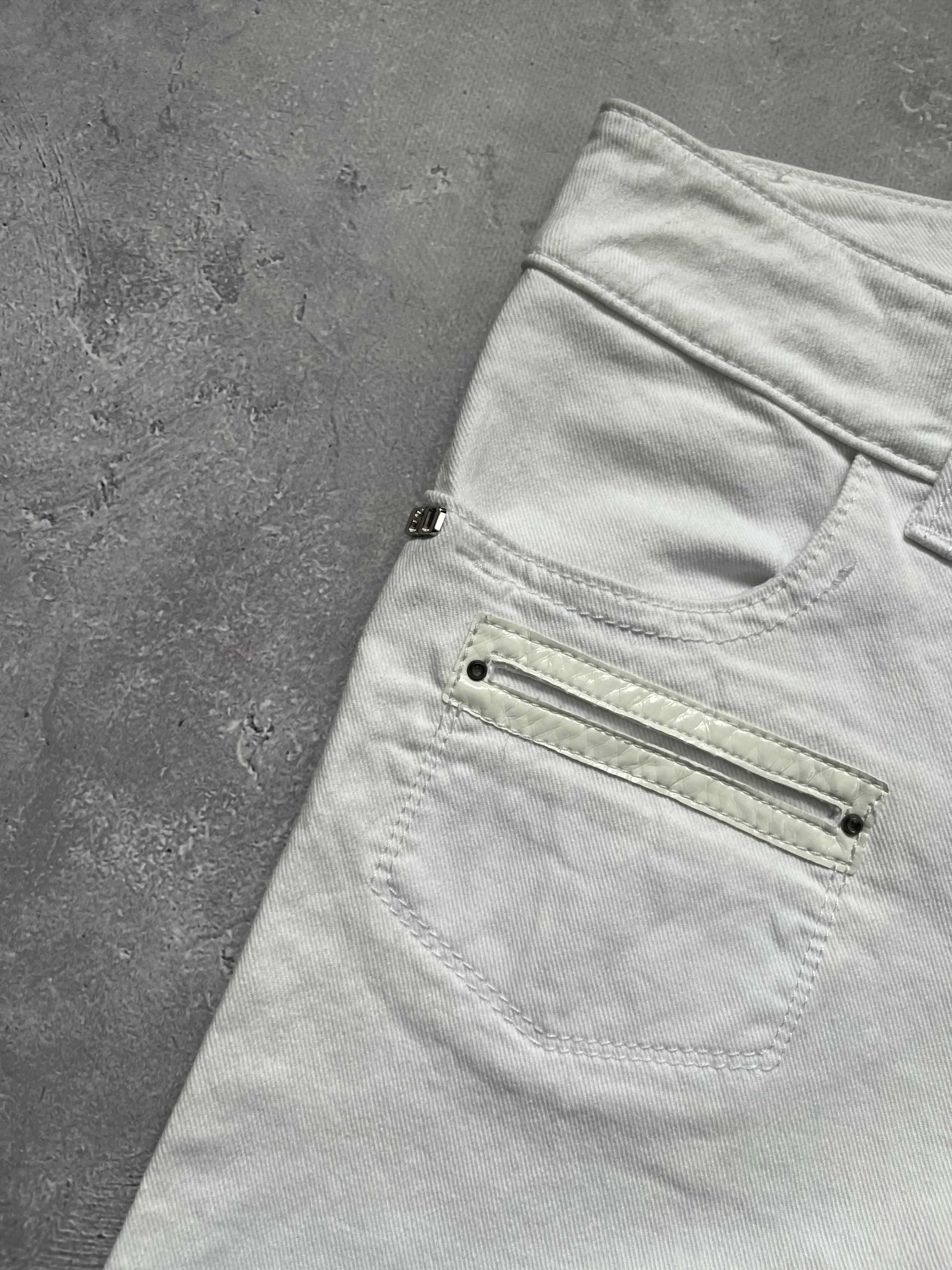 Miss Sixty Y2k Miss Sixty Pants White Wide Leg Euro - Size 28 Size 28" / US 6 / IT 42 - 10 Thumbnail