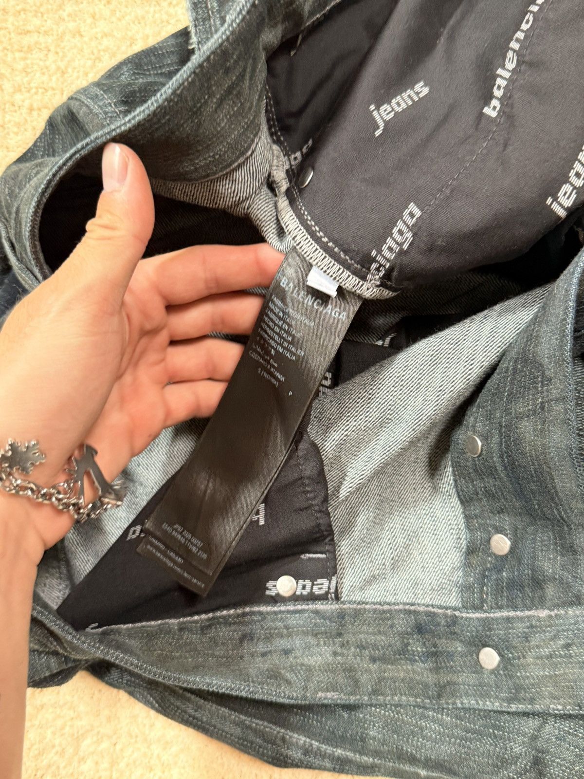 Balenciaga Balenciaga Baggy Finish Feuillage camo brown Denim Jeans Size US 30 / EU 46 - 6 Thumbnail