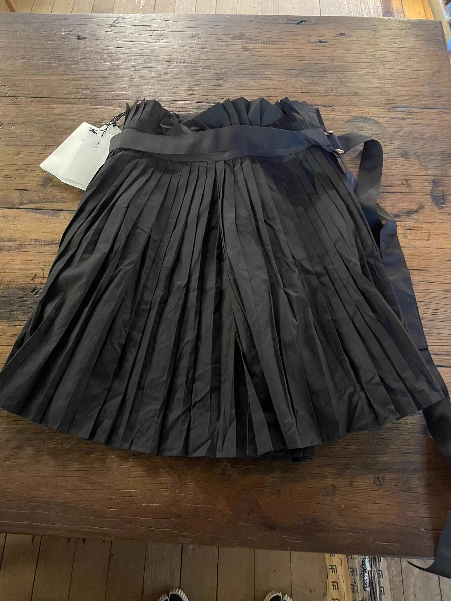Sacai Sacai 16SS Women's Main Line Black Pleated Skort Ｑ25 Size 32" / US 10 / IT 46 - 4 Thumbnail