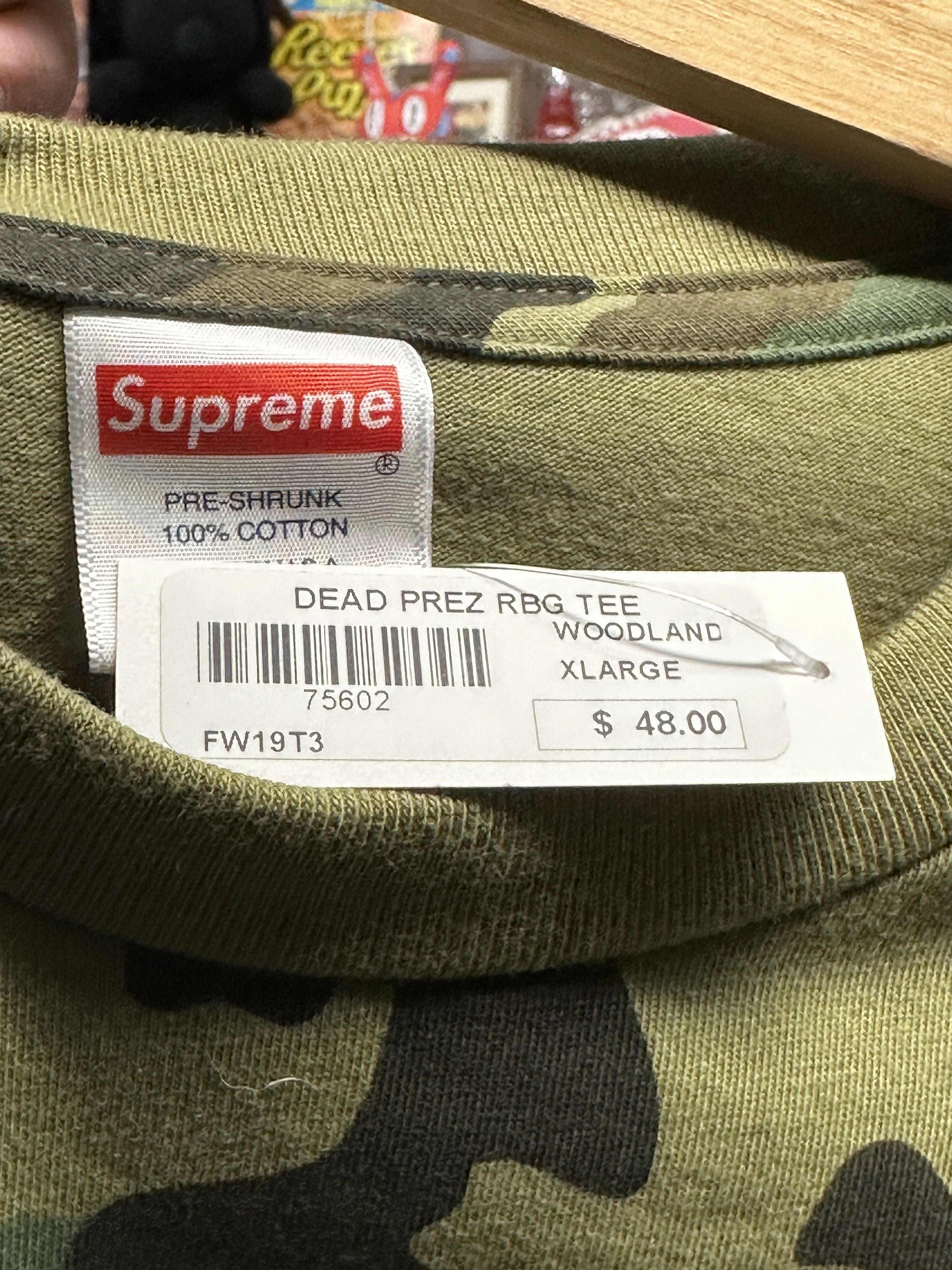 Supreme Supreme dead prez RBG Tee Woodland Camo Size US XL / EU 56 / 4 - 4 Thumbnail