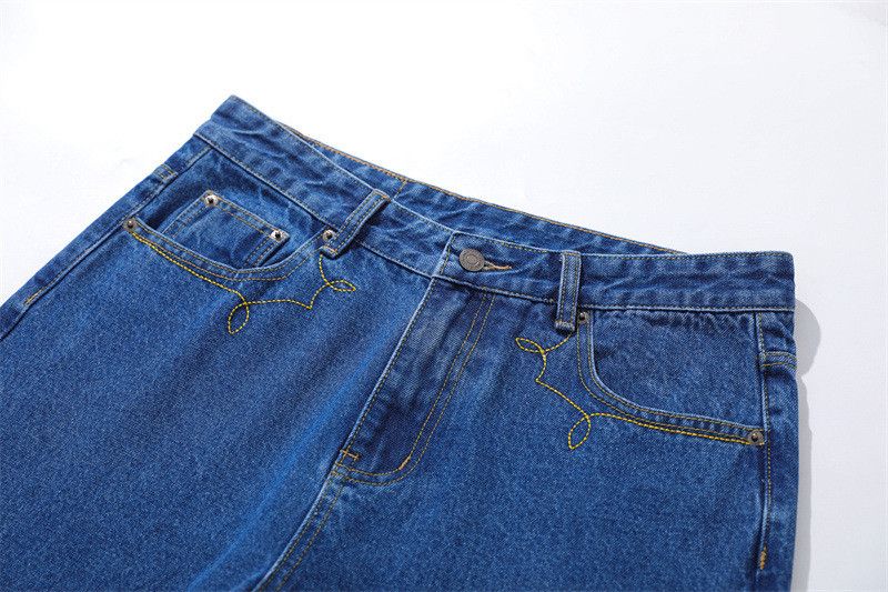 Jean Custom washed faded cleanfit yuppie y2k loose jeans Size US 32 / EU 48 - 4 Thumbnail