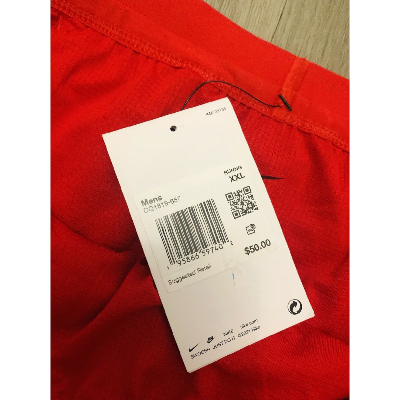 Nike Nike Running Shorts Mens 2XL Red Flex Stride 7” Lined Gym Performance DQ1819 Size US 39 - 4 Thumbnail