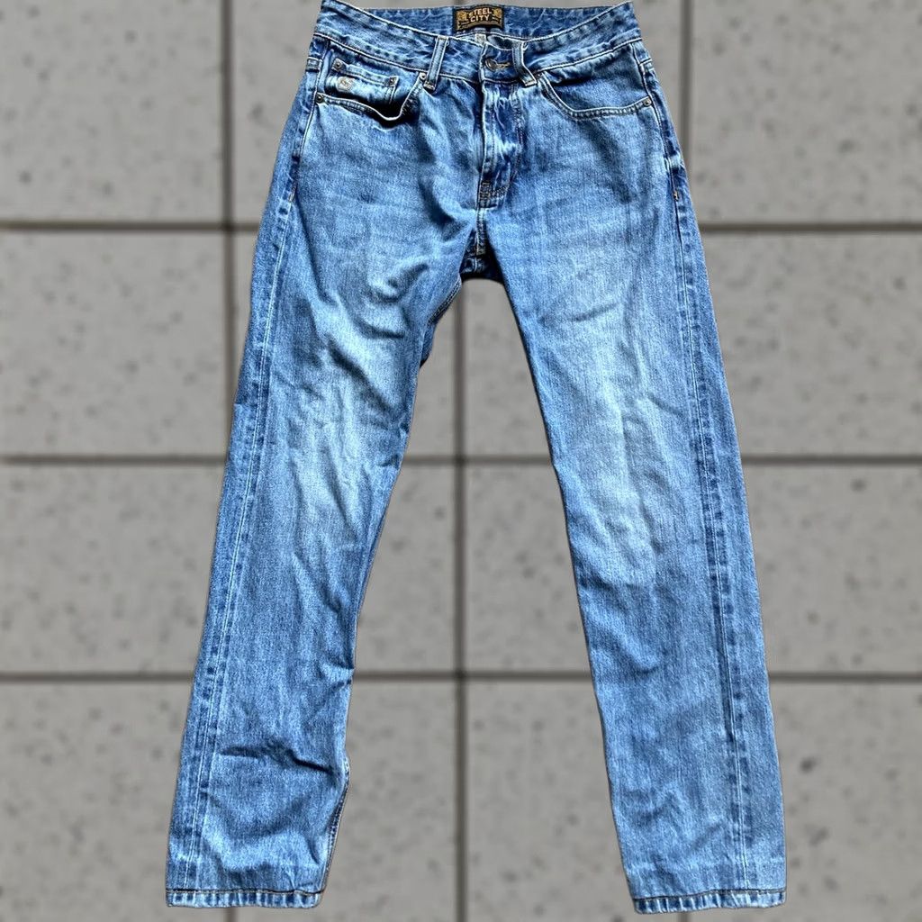 Vintage Steel City Jeans Mens Size 30 Blue Denim Straight Leg City Size US 30 / EU 46 - 1 Thumbnail