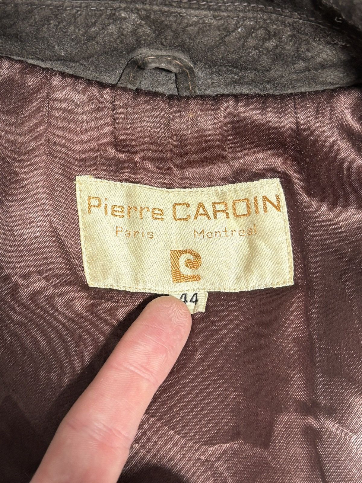 Pierre Cardin 1970s Pierre Cardin Vintage Leather Jacket Suede Trench Coat Size US S / EU 44-46 / 1 - 8 Thumbnail