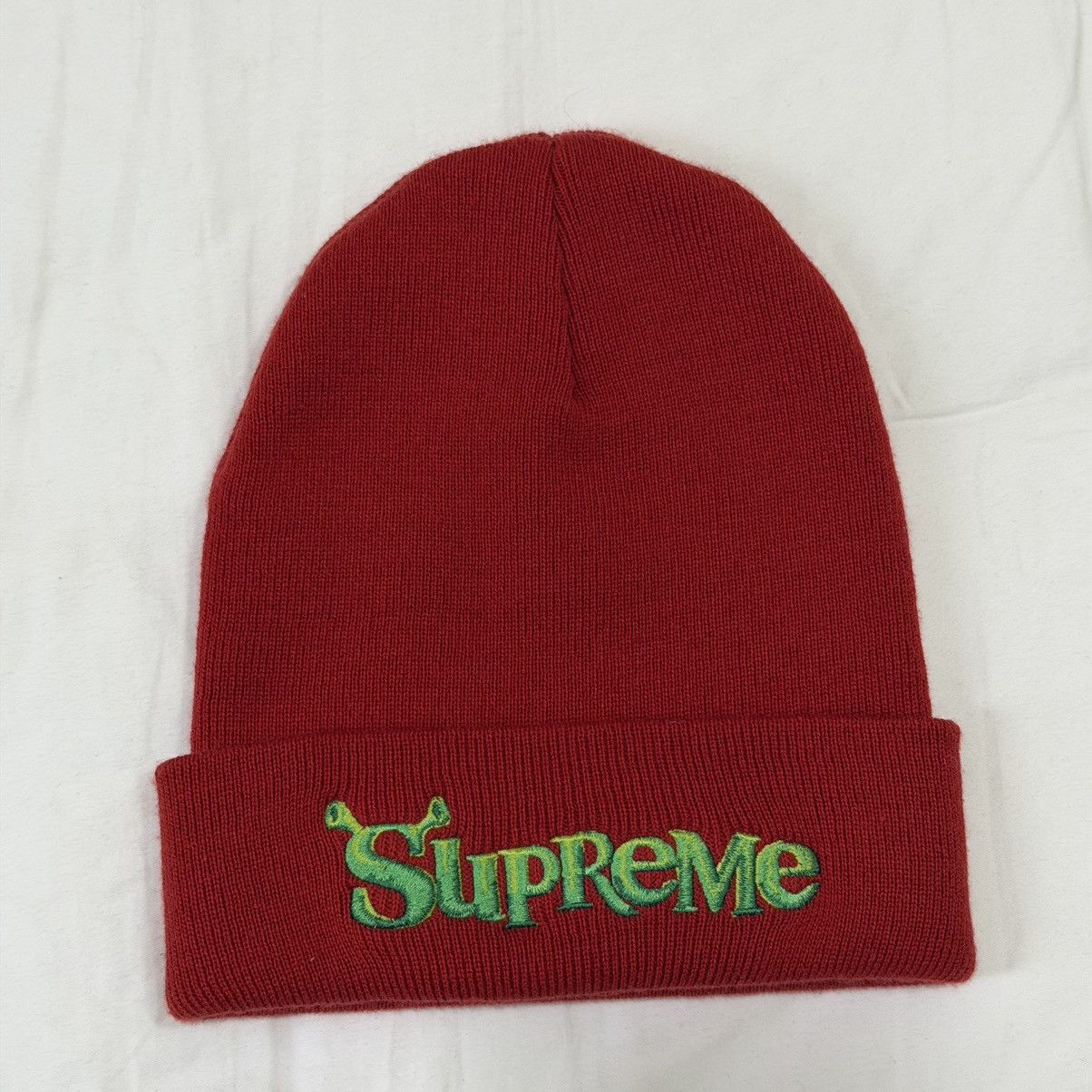 Supreme Supreme Shrek Beanie Red FW21 Size ONE SIZE - 1 Thumbnail
