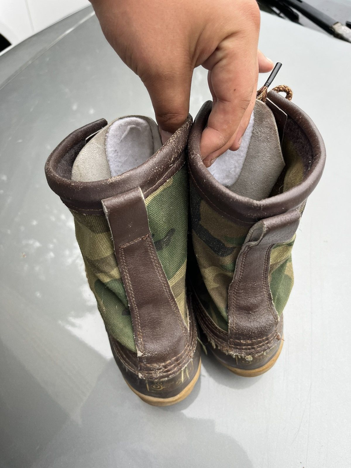 Vintage 1970’s goretex vibram sole duck camo boots Size US XXS / EU 40 - 6 Thumbnail