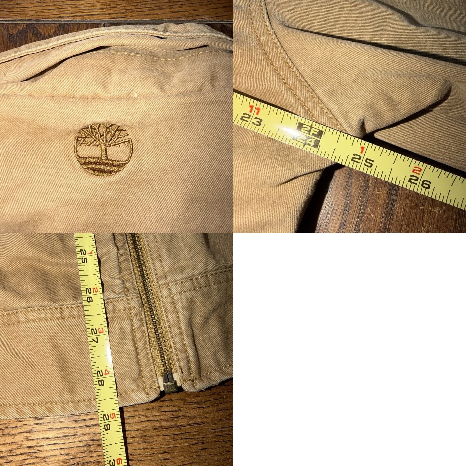 Timberland VINTAGE Timberland Zip Up Work Jacket Canvas Men’s Large Embroidered Logo Mens 90s Beige Size US L / EU 52-54 / 3 - 8 Thumbnail