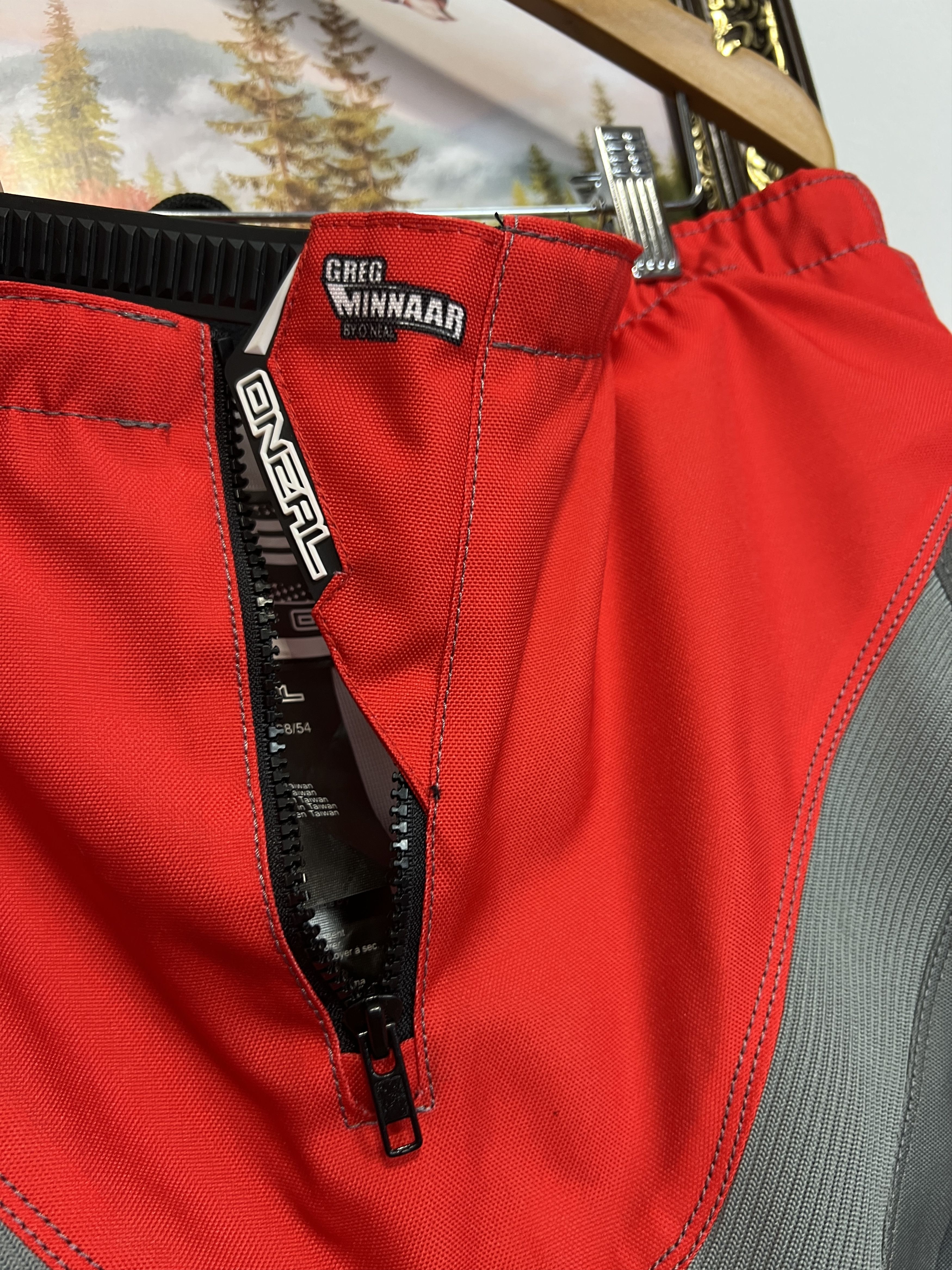 O'Neill Element FR Red Grey Shorts Racing Tech Ride Motobike Hype Size US 38 / EU 54 - 6 Thumbnail