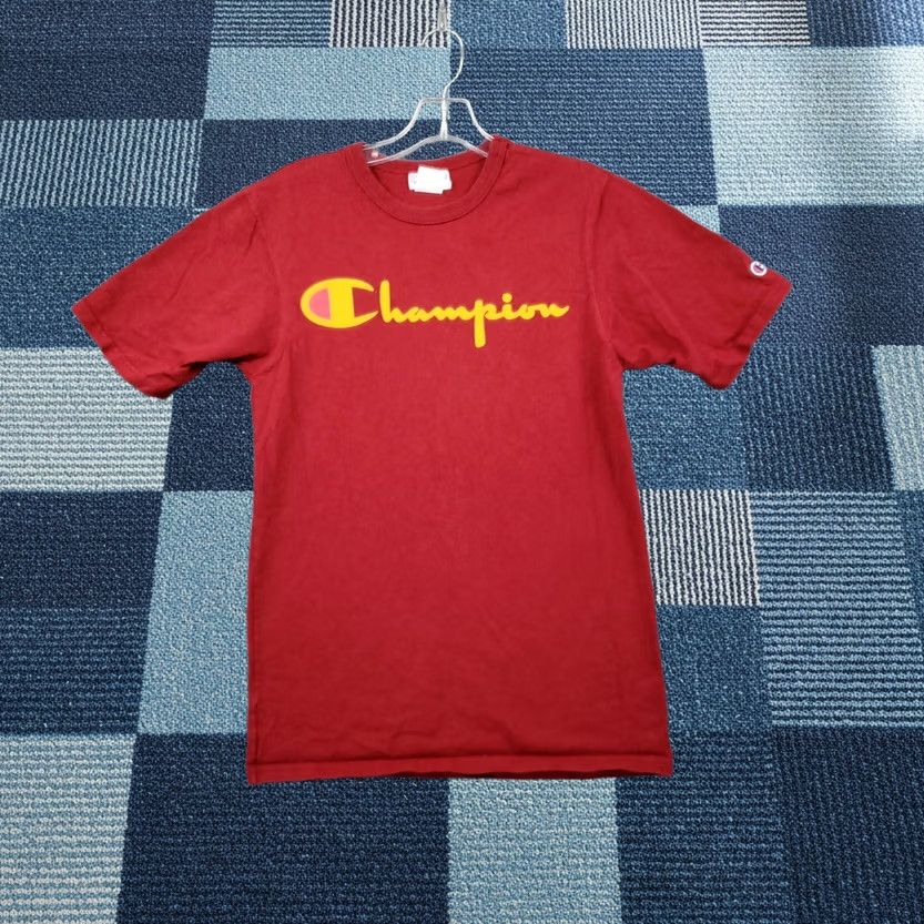 Champion Champion Red T Shirt Mens S Small Short Sleeves Crew Neck Spellout Pullover Tee Size US S / EU 44-46 / 1 - 1 Thumbnail