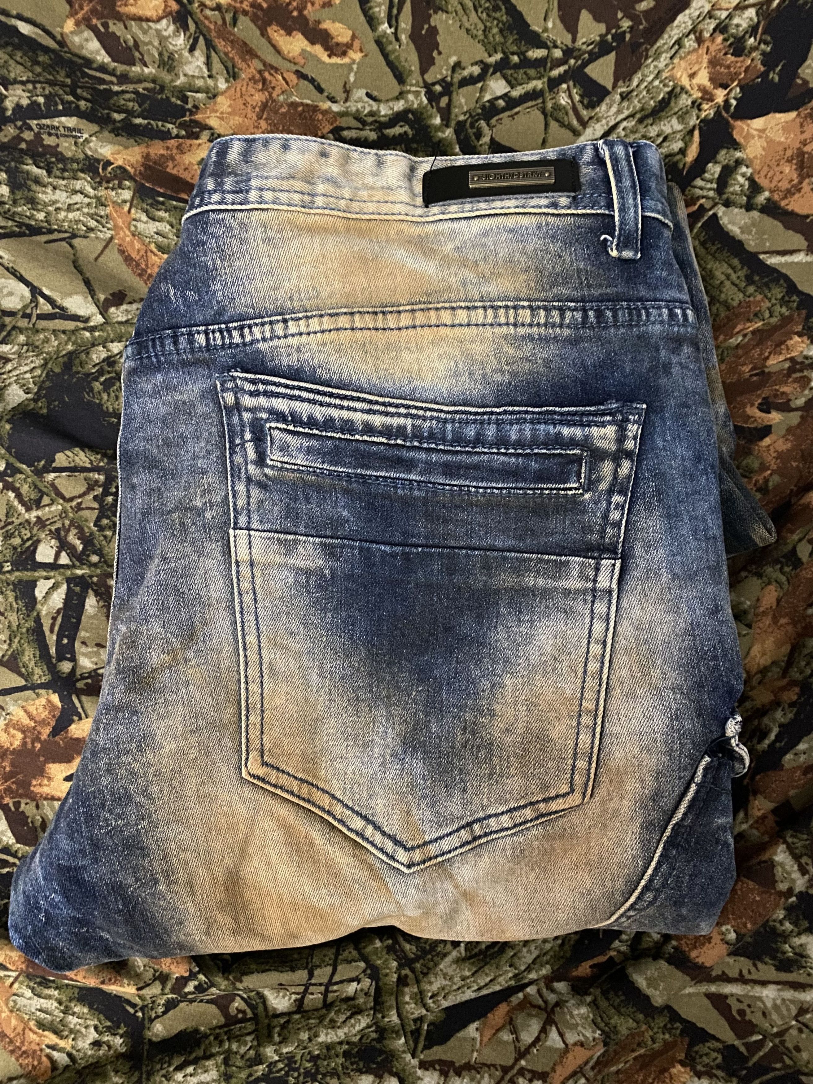 Other 8IGHTH/DSTRKT DENIM BLEACHED MOTO SKINNY JEANS Size US 40 / EU 56 - 1 Thumbnail
