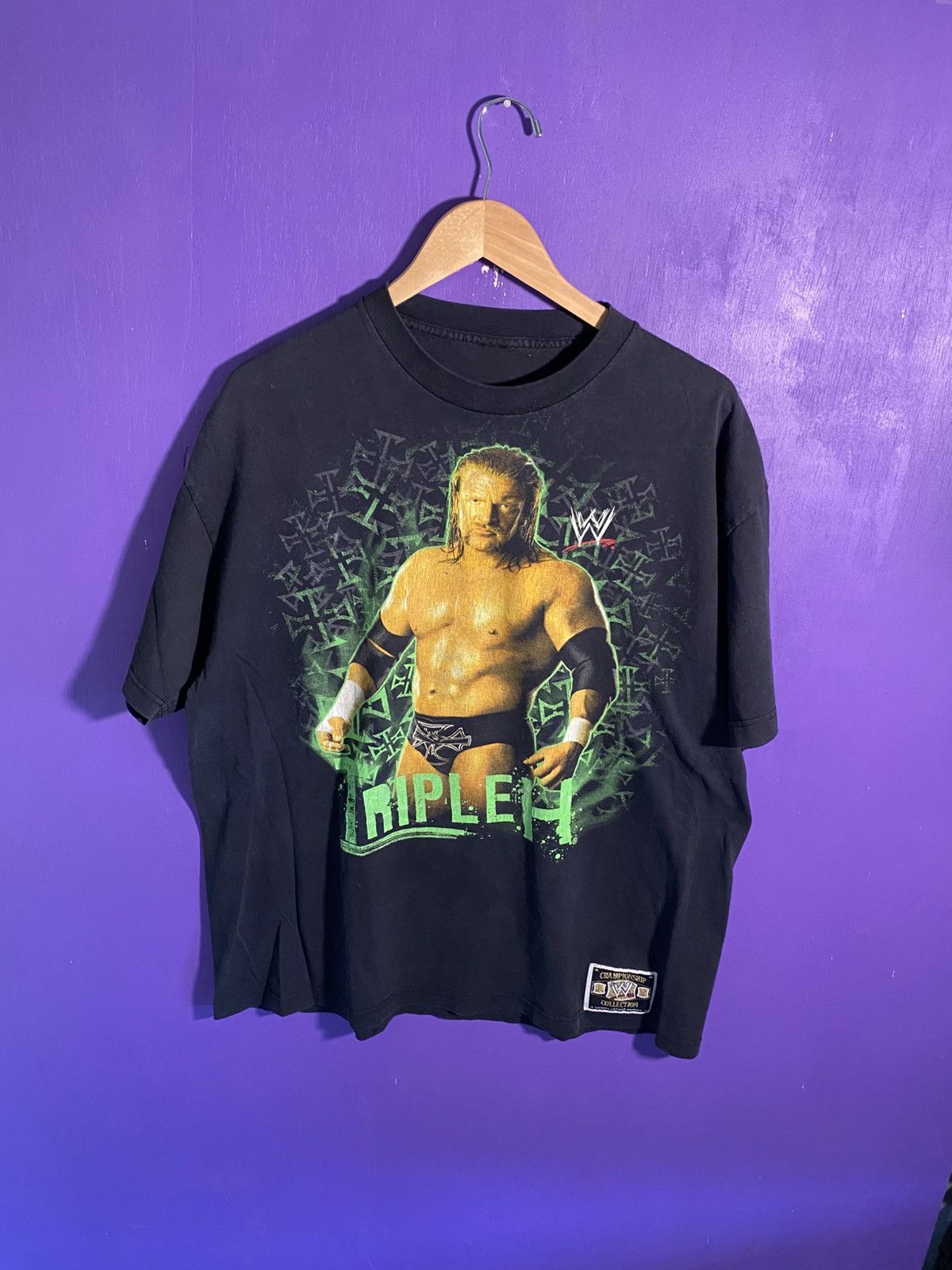 Vintage × WWE × WWF Vintage 00s Triple H championship collection t-shirt Size US XL / EU 56 / 4 - 1 Thumbnail