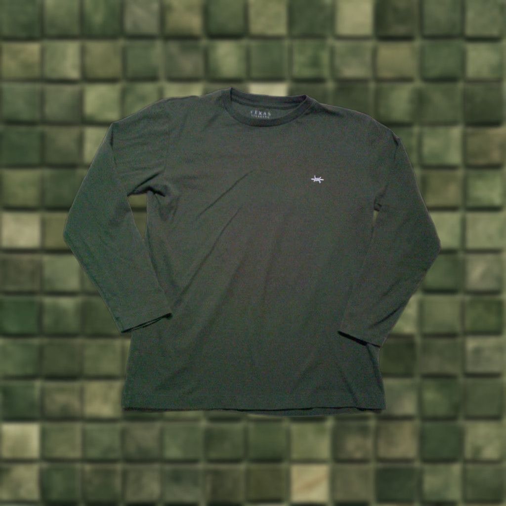 Vintage Texas Standard T Shirt Mens Large Green Longsleeve Cowboy USA Shirt Regular Crew Neck Texas Holiday 2020s Size US L / EU 52-54 / 3 - 1 Thumbnail