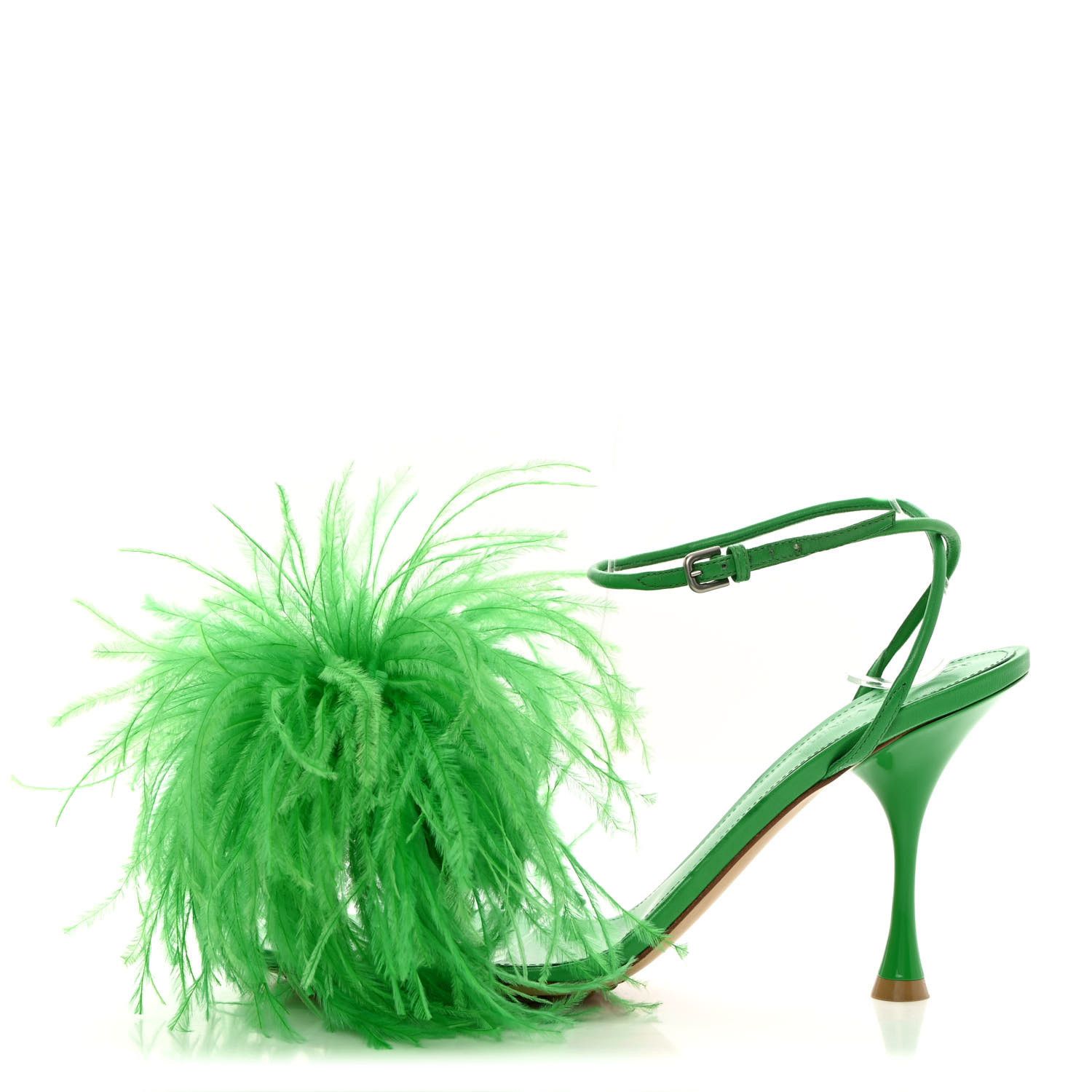 image of Bottega Veneta O1Loc1C0324 667167 Dot Sandals In Grass, Women's