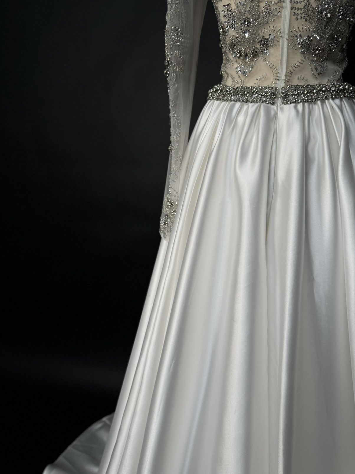 Other Brand New US 8 Jovani Maxi Off White Evening Dress Size M / US 6-8 / IT 42-44 - 8 Thumbnail