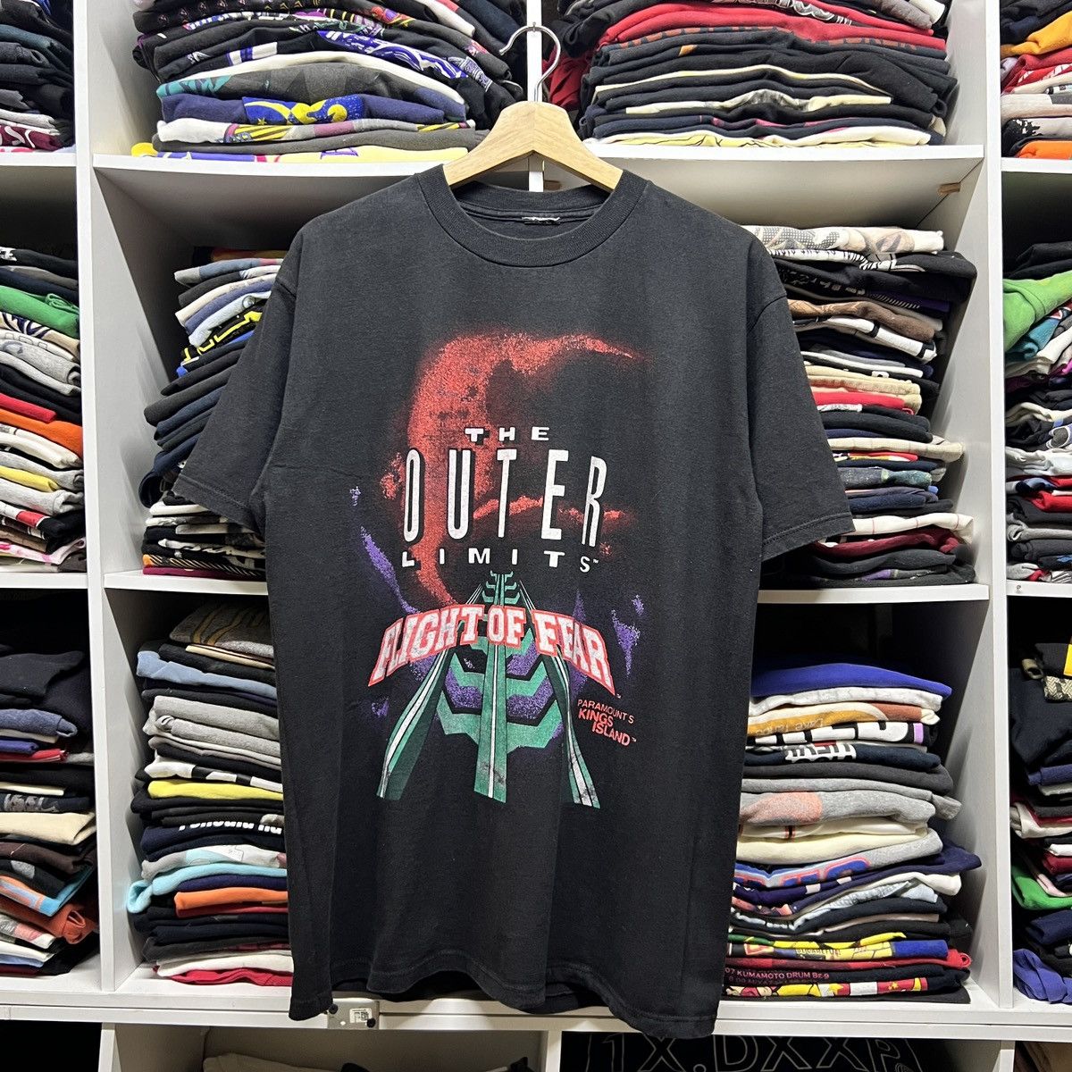Vintage VTG Outer Limits Tee – Double Stitch 90s Heat Size US L / EU 52-54 / 3 - 1 Thumbnail