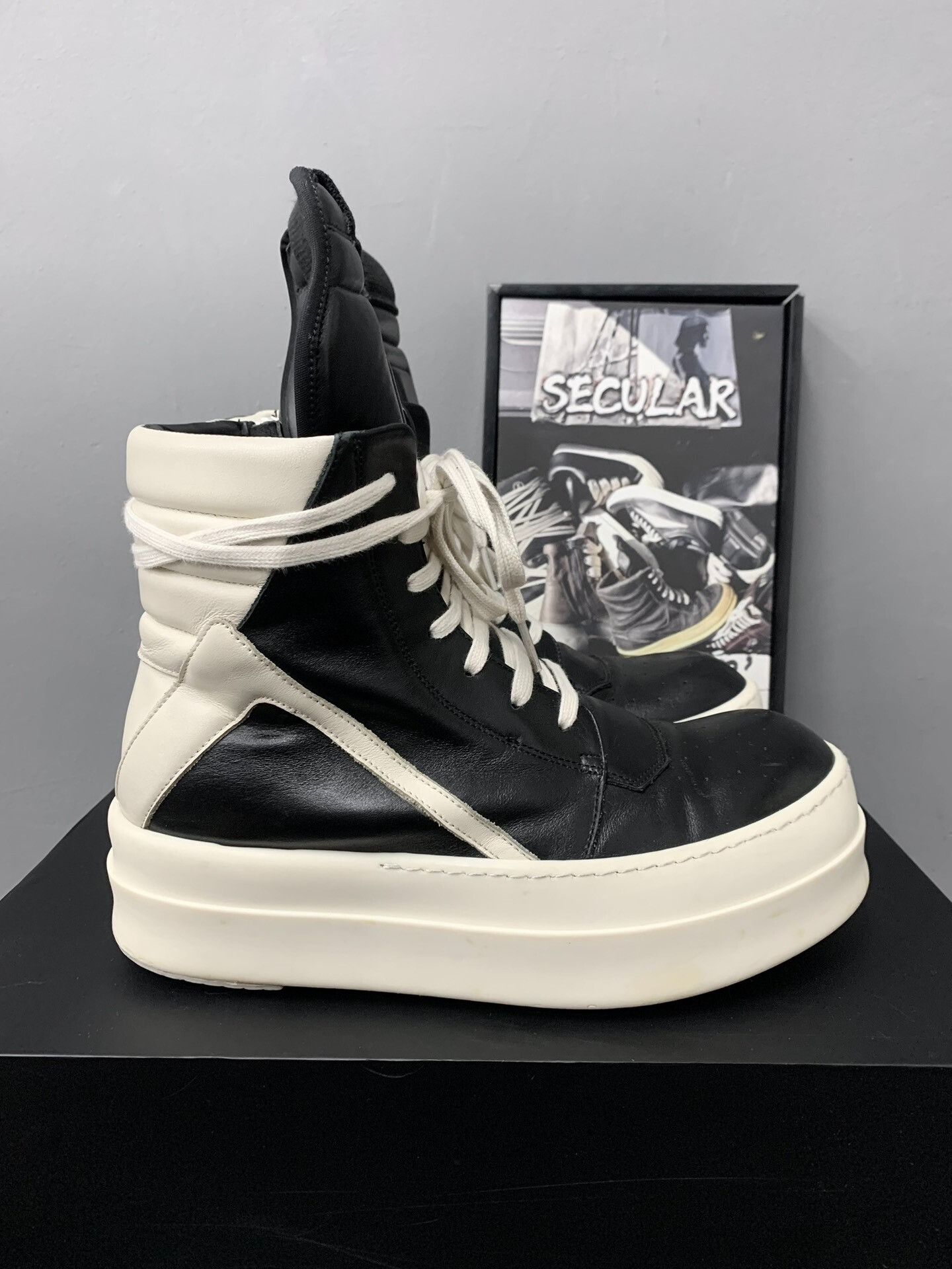 Rick Owens Rick owens performa rubber tapes geobasket in black