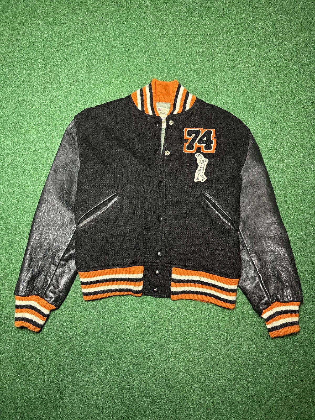 Vintage True Vintage 70s Retro Basketball Varsity XS 21x22 Jacket Size XS / US 0-2 / IT 36-38 - 1 Thumbnail
