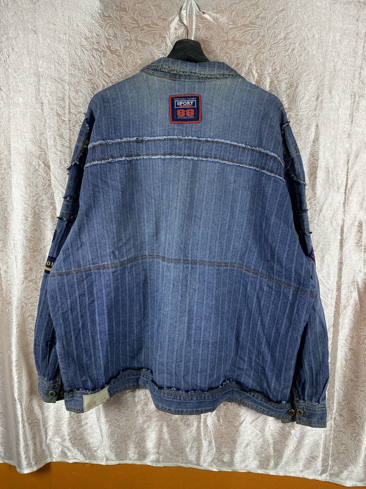 Vintage Vintage Parto Sport Patchwork Denim Jacket Tech Sport Size US XL / EU 56 / 4 - 13 Thumbnail