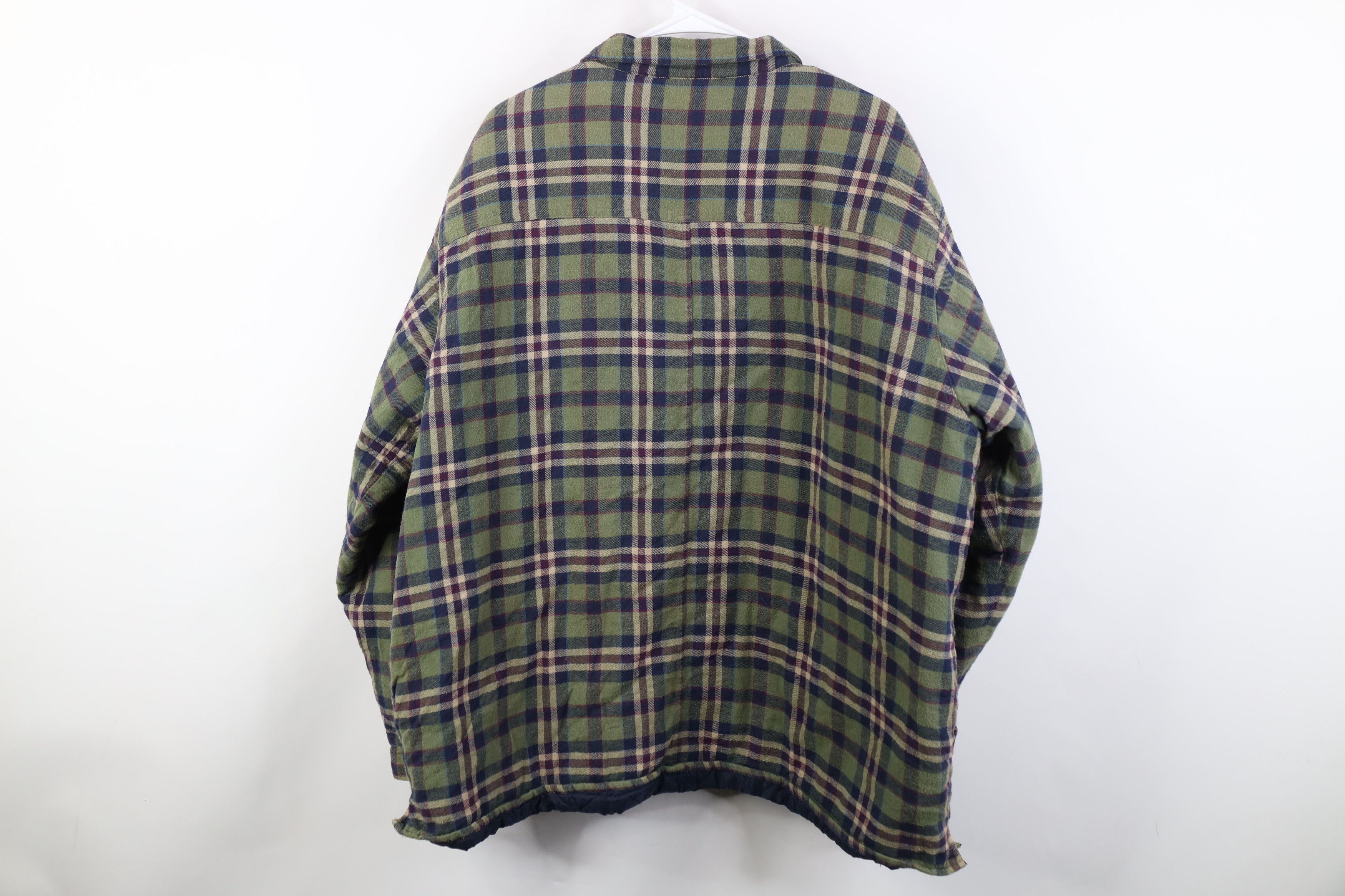 Vintage Vintage 90s Streetwear Flannel Button Shirt Jacket Jac Shirt Size US XXL / EU 58 / 5 - 9 Thumbnail