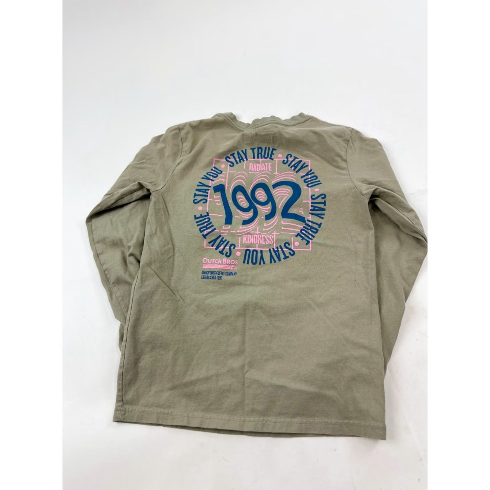 Vintage Dutch Bros Shirt Womens S Green Stay True Stay You 1992 Tee Coffee Size S / US 4 / IT 40 - 2 Thumbnail