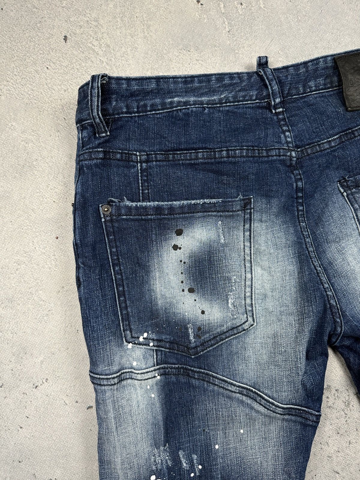 Dsquared2 Dsquared2 Distressed Vintage Wash Biker Jeans Splatter Rare Size US 34 / EU 50 - 7 Thumbnail